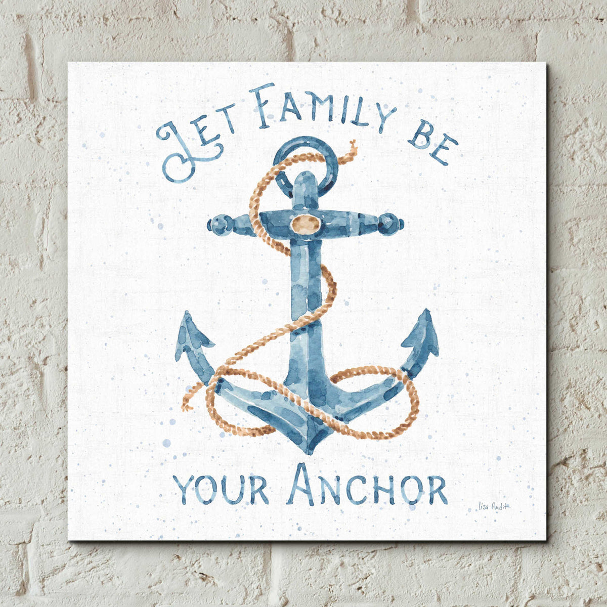 Epic Art 'Nautical Life IV No Stripes' by Lisa Audit, Acrylic Glass Wall Art,12x12