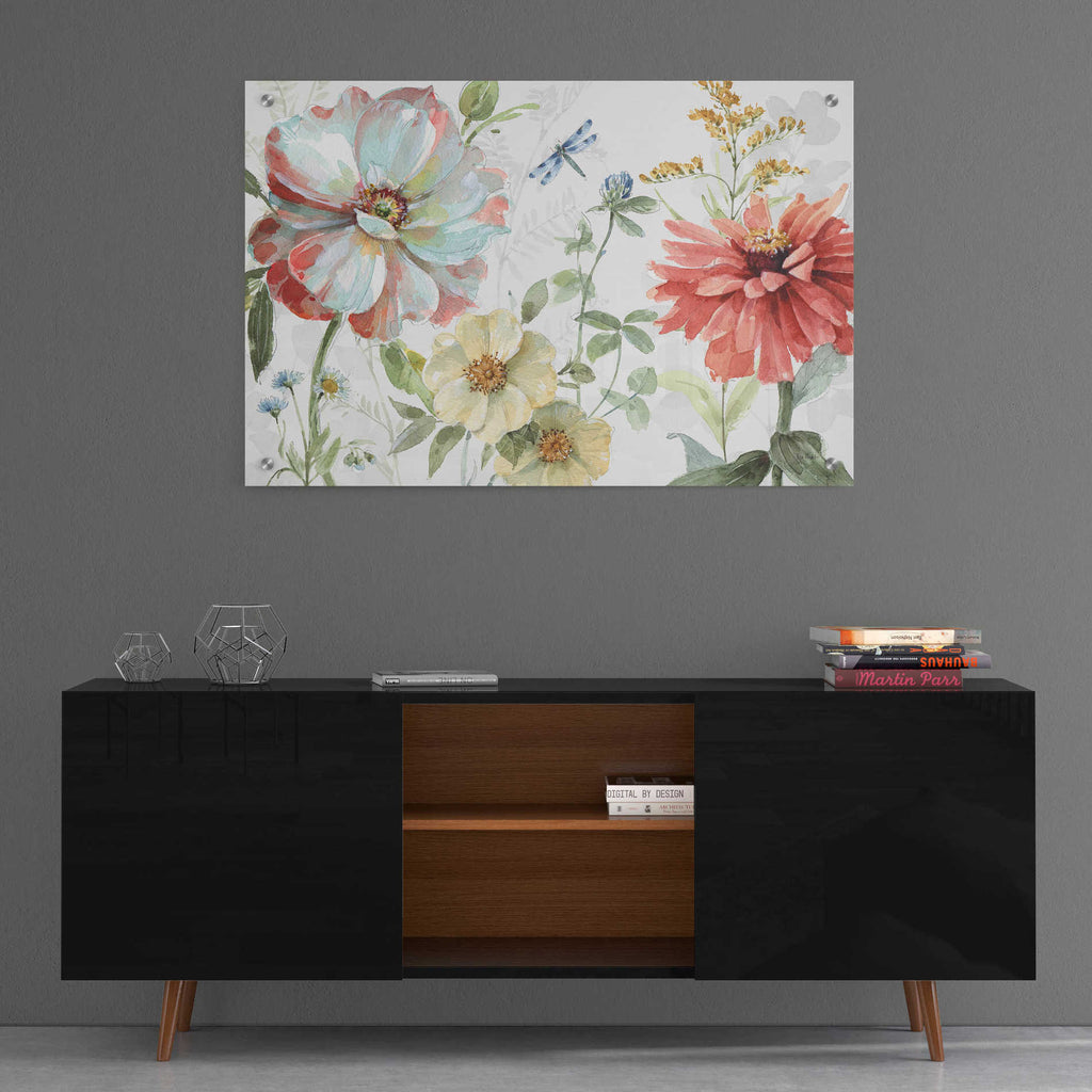 Epic Art 'Spring Meadow II' by Lisa Audit, Acrylic Glass Wall Art,36x24
