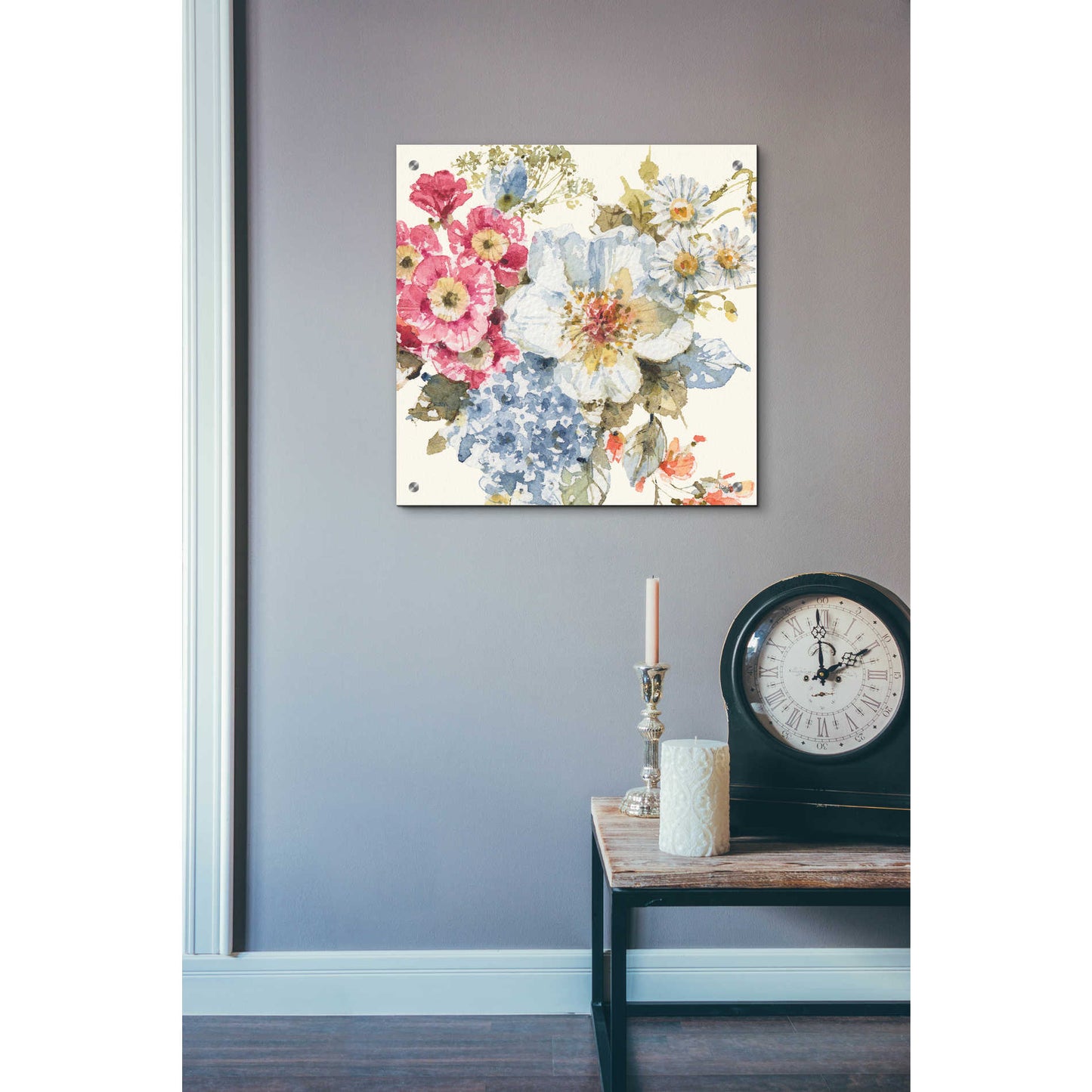 Epic Art 'Summer Garden III' by Lisa Audit, Acrylic Glass Wall Art,24x24