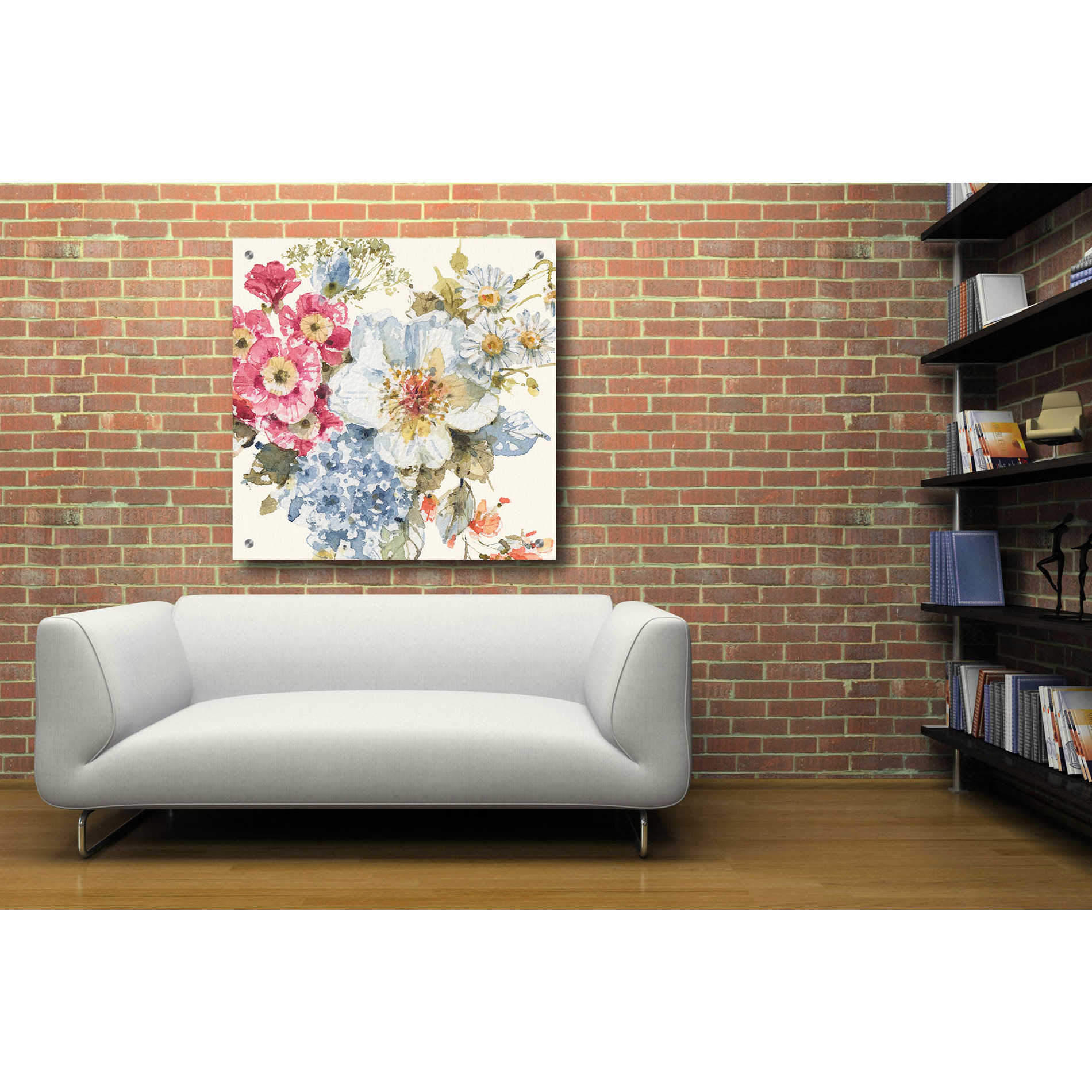 Epic Art 'Summer Garden III' by Lisa Audit, Acrylic Glass Wall Art,36x36
