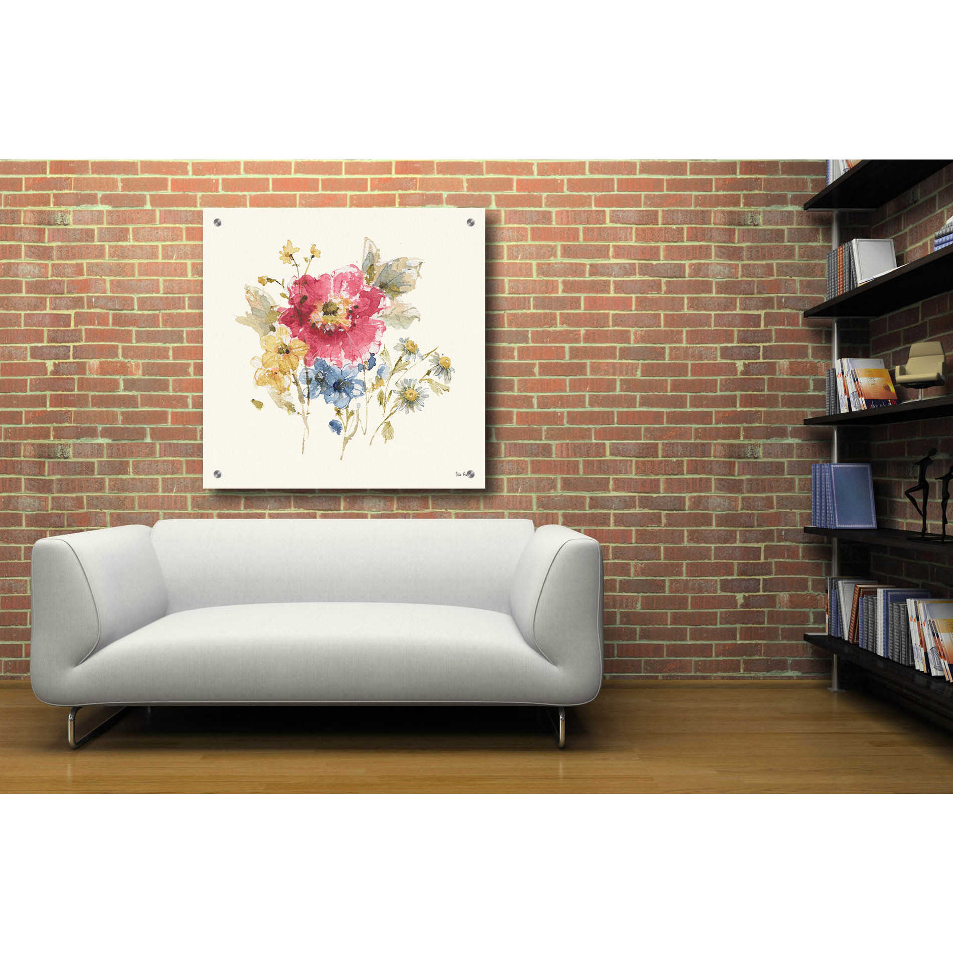 Epic Art 'Summer Garden V' by Lisa Audit, Acrylic Glass Wall Art,36x36