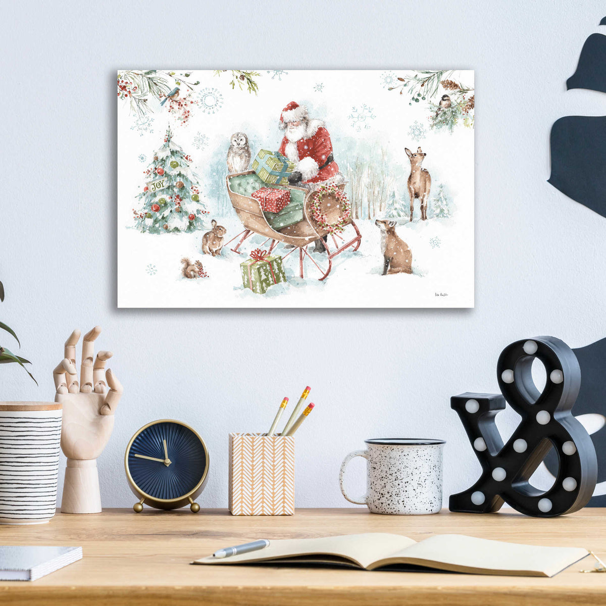 Epic Art 'Magical Holidays I' by Lisa Audit, Acrylic Glass Wall Art,16x12