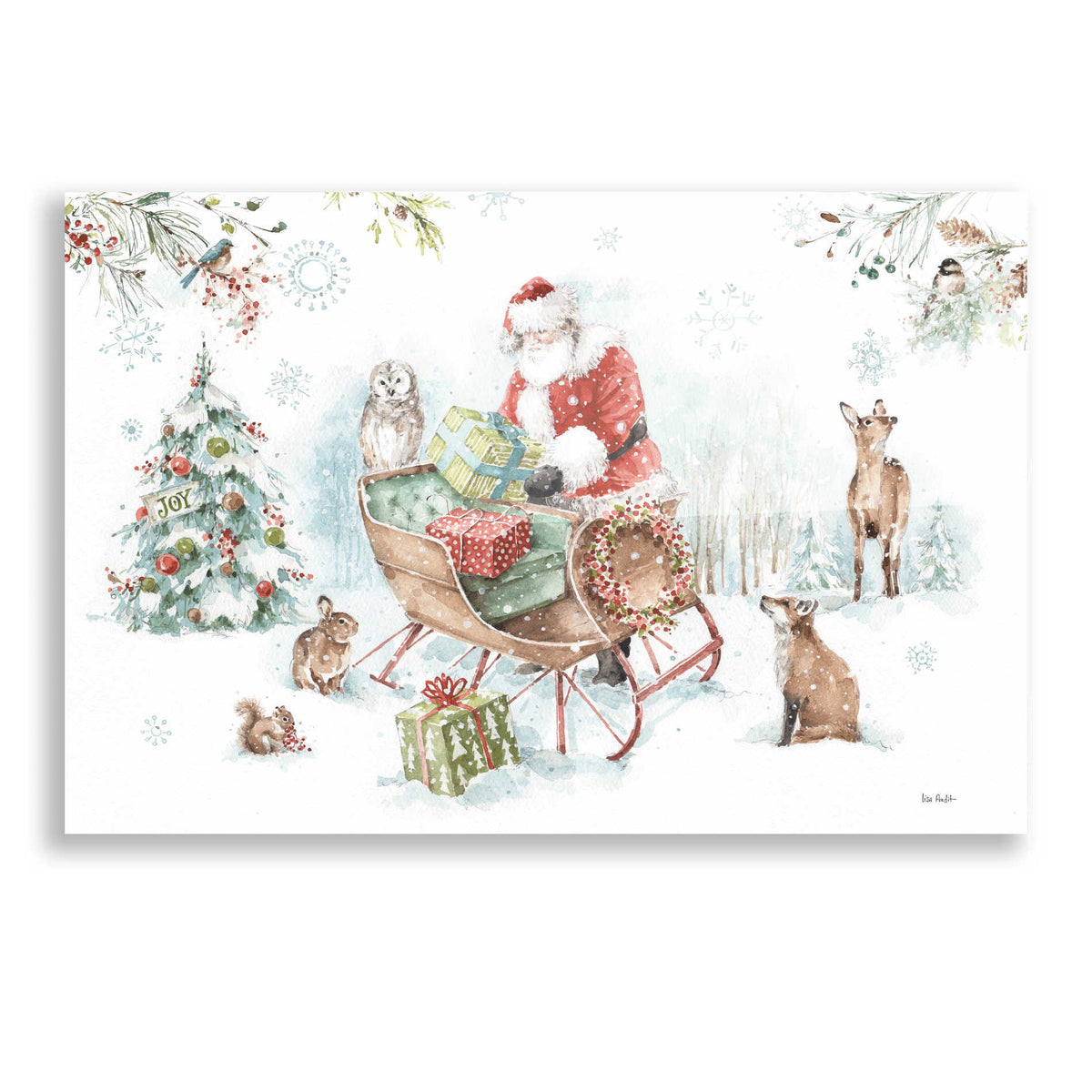 Epic Art 'Magical Holidays I' by Lisa Audit, Acrylic Glass Wall Art