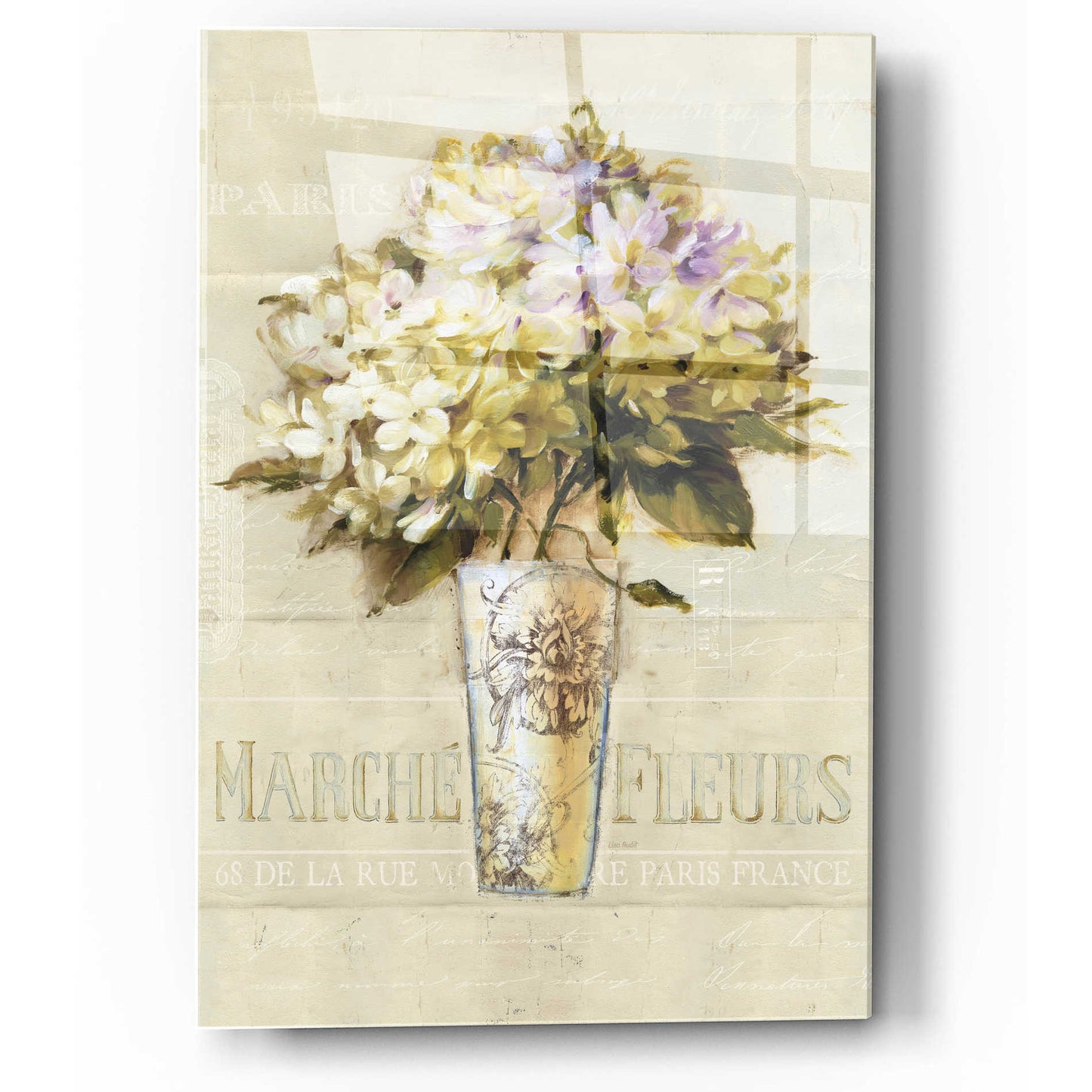Epic Art 'Marche de Fleurs Bouquet' by Lisa Audit, Acrylic Glass Wall Art,12x16