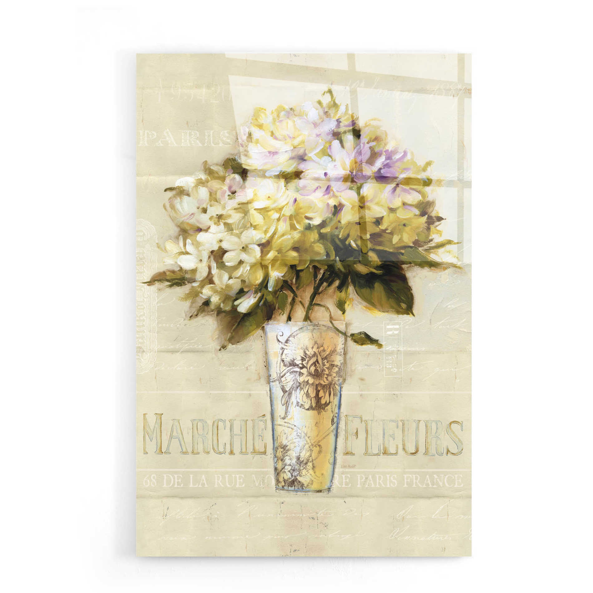 Epic Art 'Marche de Fleurs Bouquet' by Lisa Audit, Acrylic Glass Wall Art,16x24