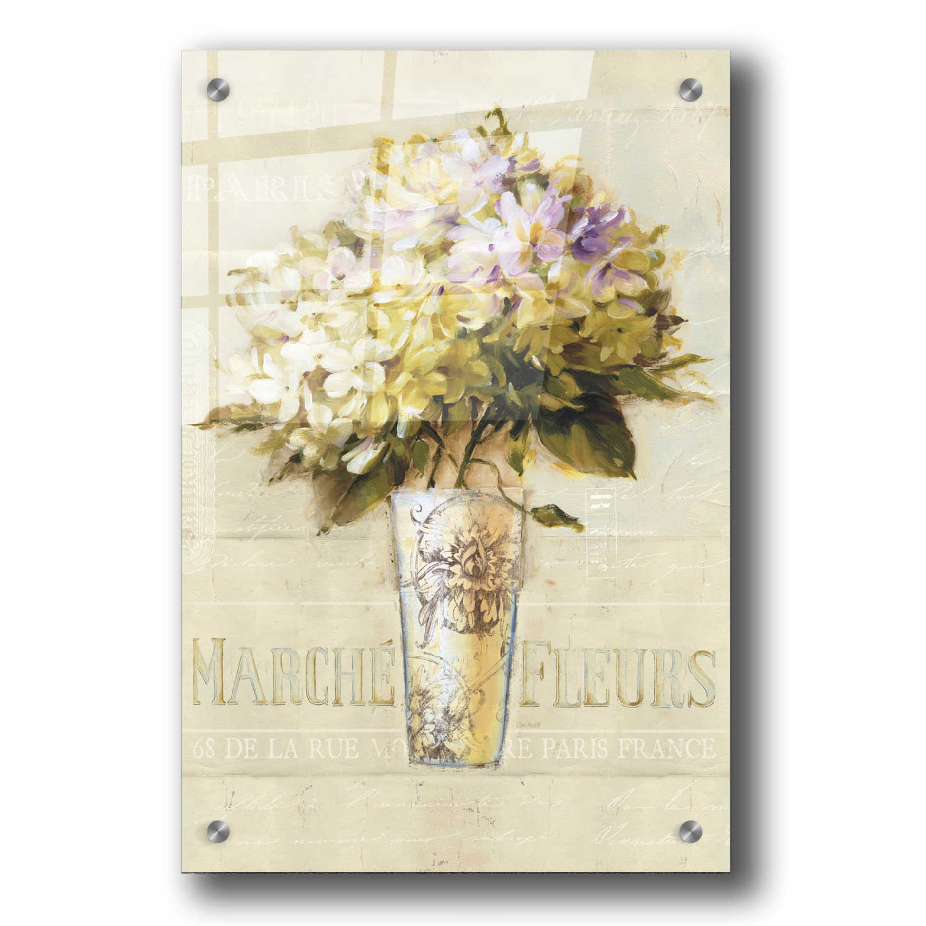 Epic Art 'Marche de Fleurs Bouquet' by Lisa Audit, Acrylic Glass Wall Art,24x36