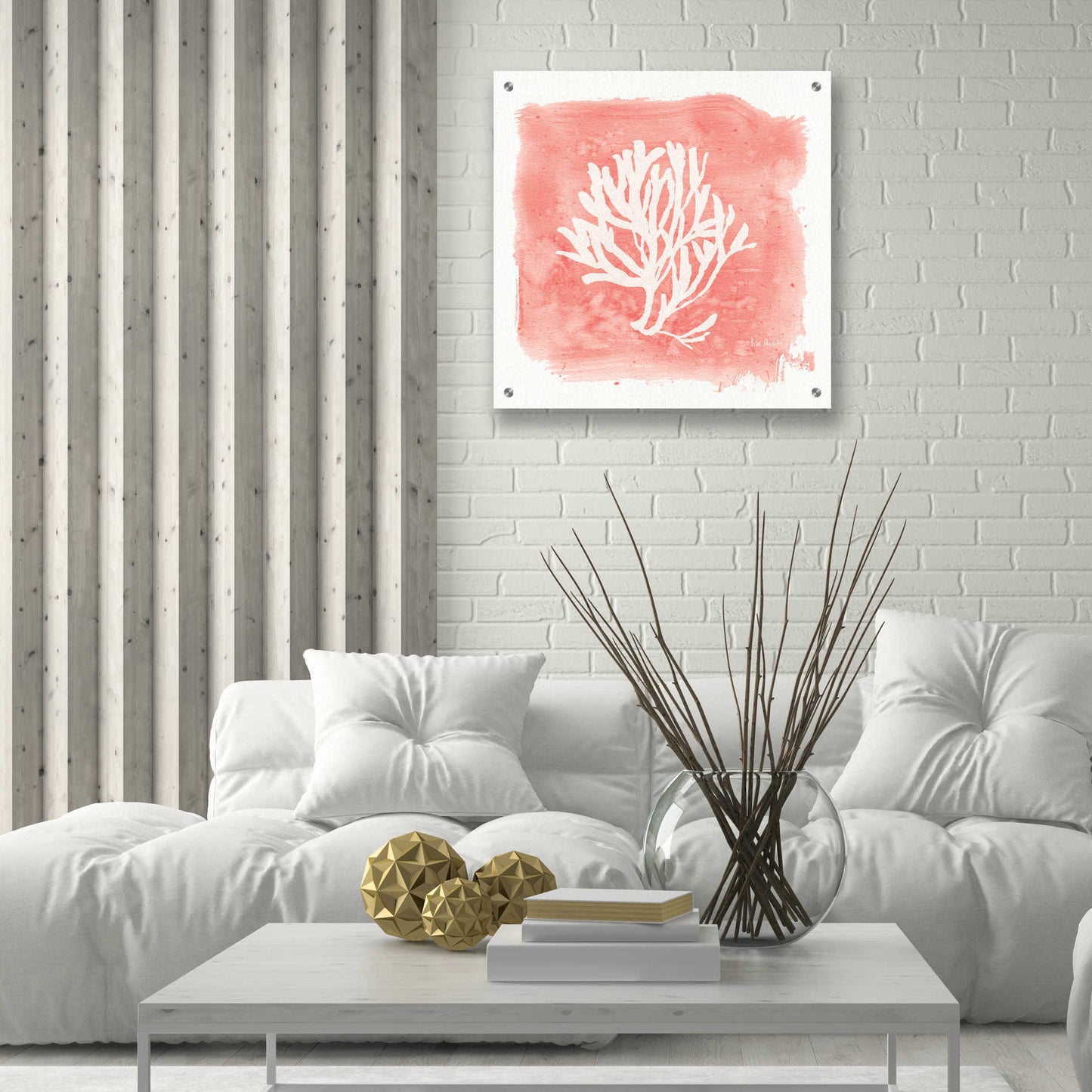 Epic Art 'Water Coral Cove III' by Lisa Audit, Acrylic Glass Wall Art,24x24