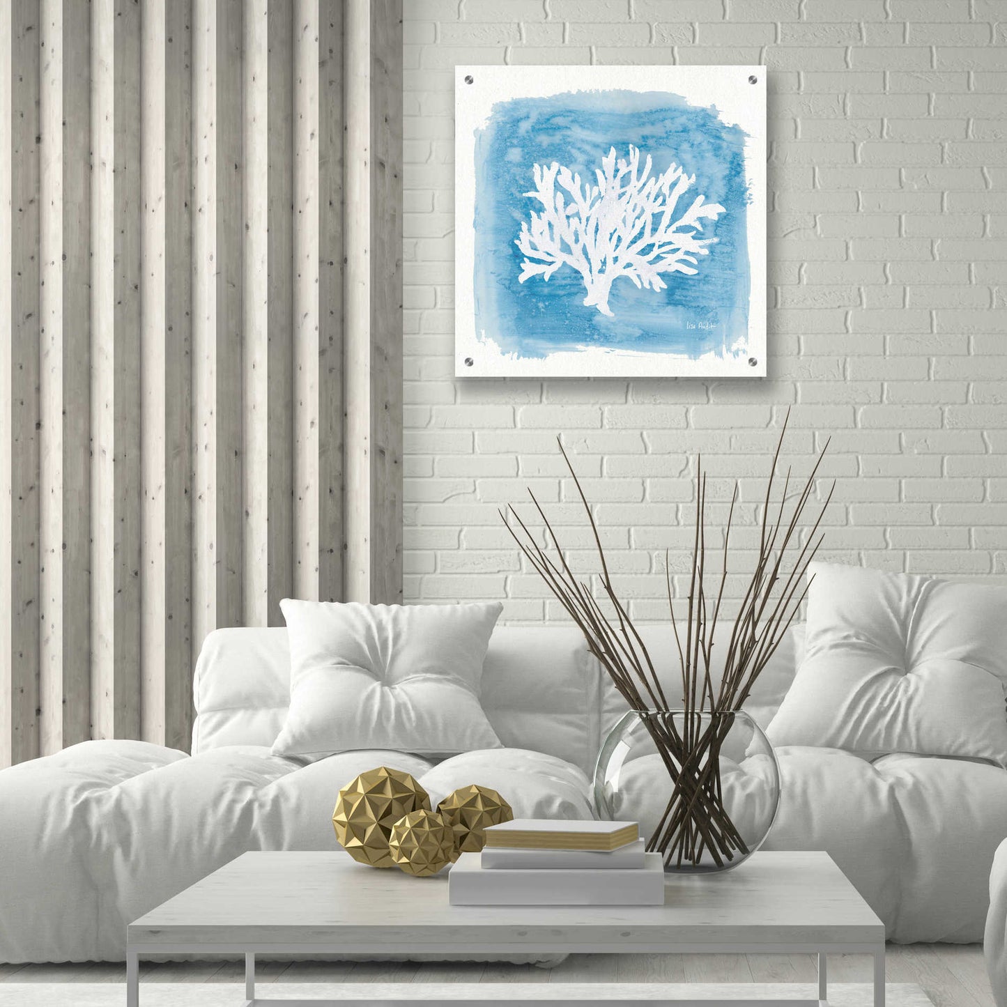 Epic Art 'Water Coral Cove VI' by Lisa Audit, Acrylic Glass Wall Art,24x24