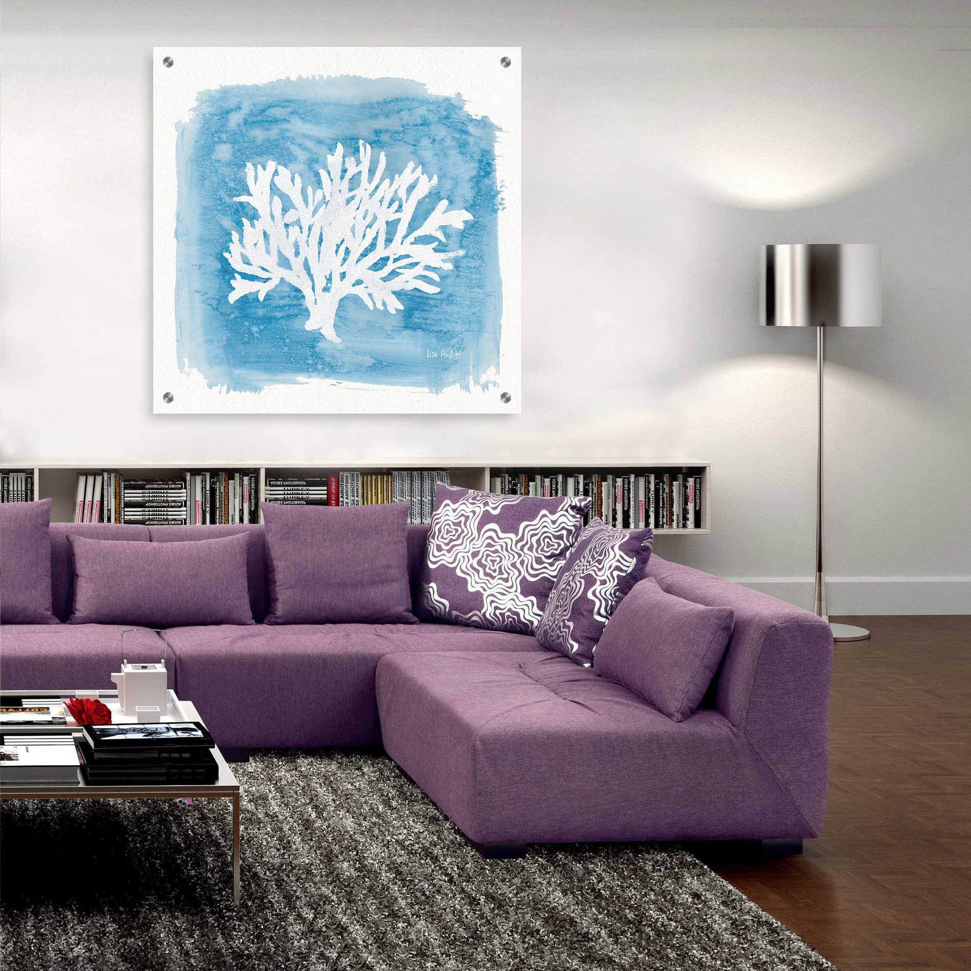 Epic Art 'Water Coral Cove VI' by Lisa Audit, Acrylic Glass Wall Art,36x36