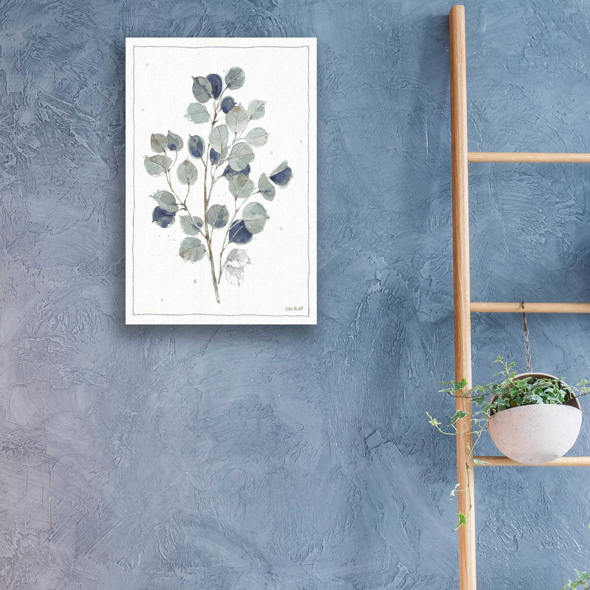 Epic Art 'A Country Weekend V with Navy' by Lisa Audit, Acrylic Glass Wall Art,16x24