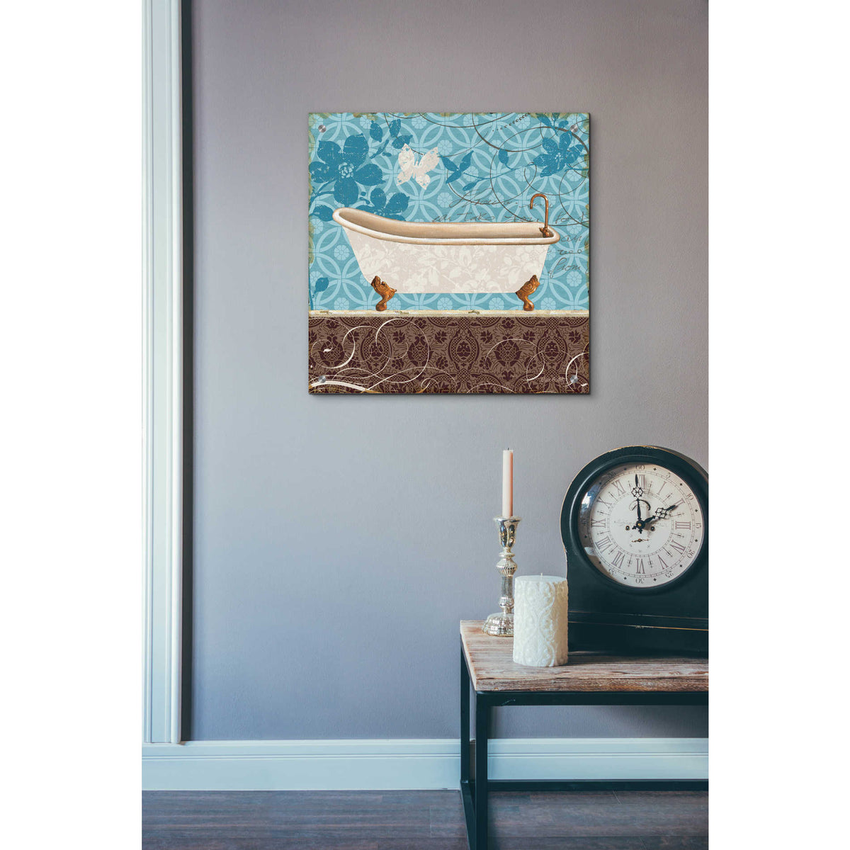 Epic Art 'Eco Motif Bath I' by Lisa Audit, Acrylic Glass Wall Art,24x24