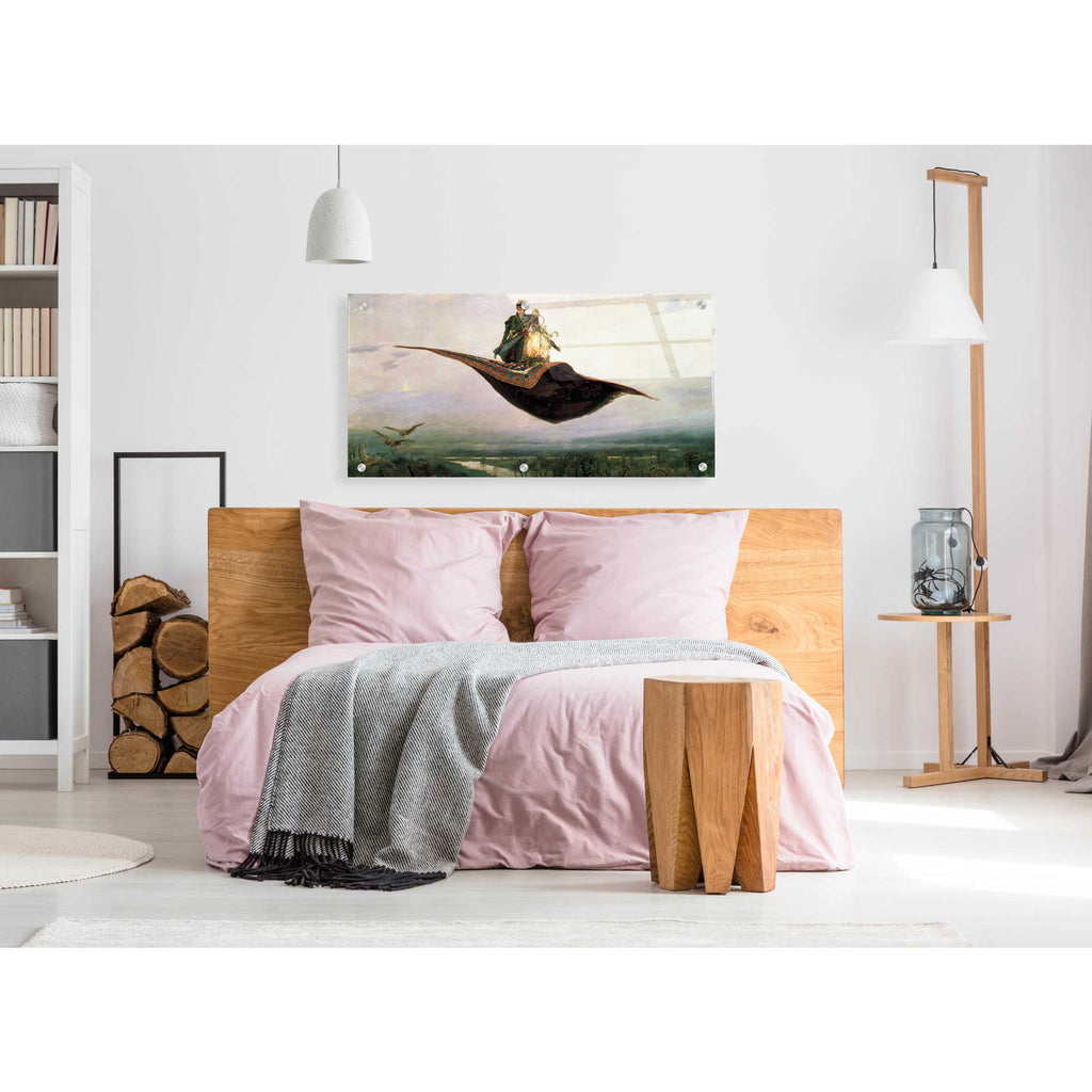 Epic Art 'The Flying Carpet' by Viktor Vasnetsov, Acrylic Glass Wall Art,48x24