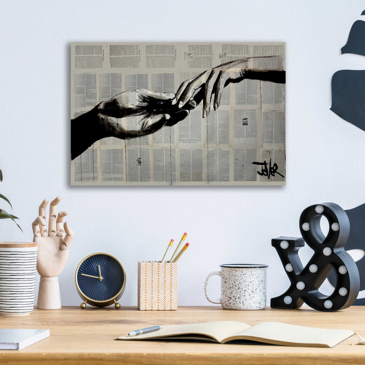 Epic Art 'Adam Eve' by Loui Jover Acrylic Glass Wall Art,16x12