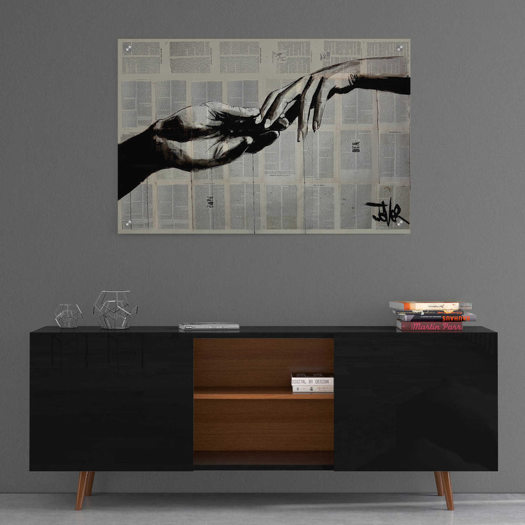 Epic Art 'Adam Eve' by Loui Jover Acrylic Glass Wall Art,36x24