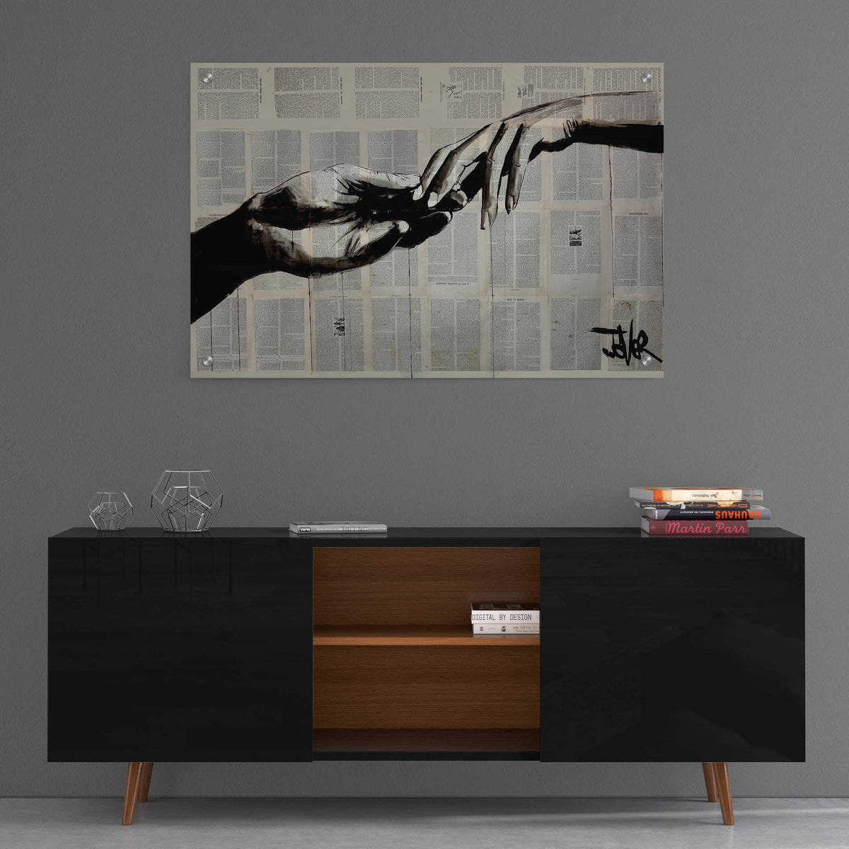 Epic Art 'Adam Eve' by Loui Jover Acrylic Glass Wall Art,36x24
