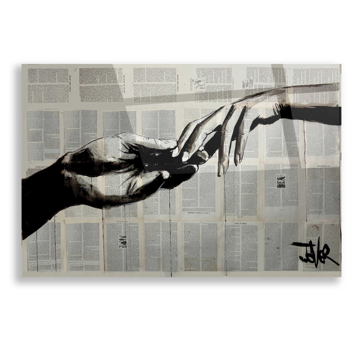 Epic Art 'Adam Eve' by Loui Jover Acrylic Glass Wall Art