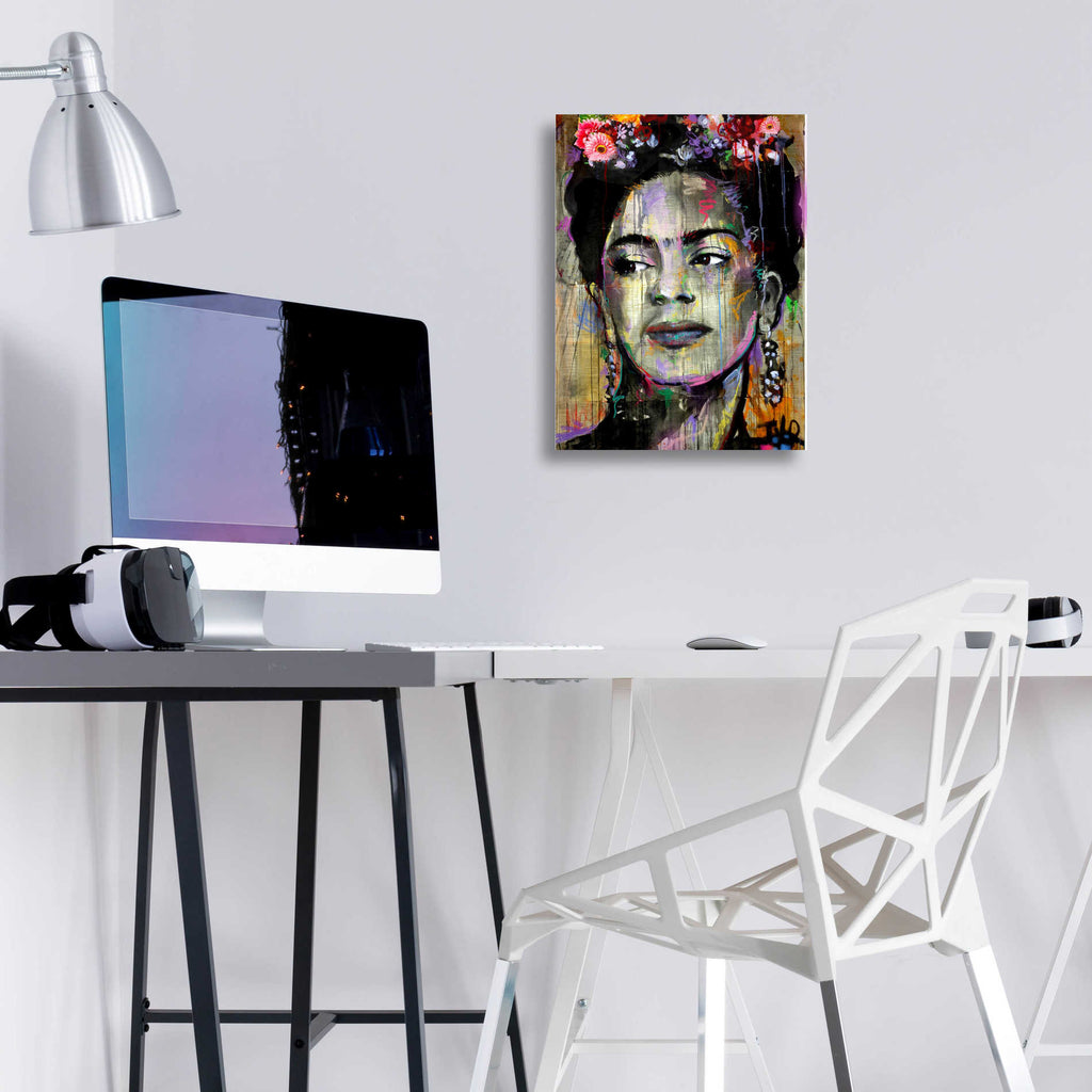 Epic Art 'Big K' by Loui Jover Acrylic Glass Wall Art,12x16