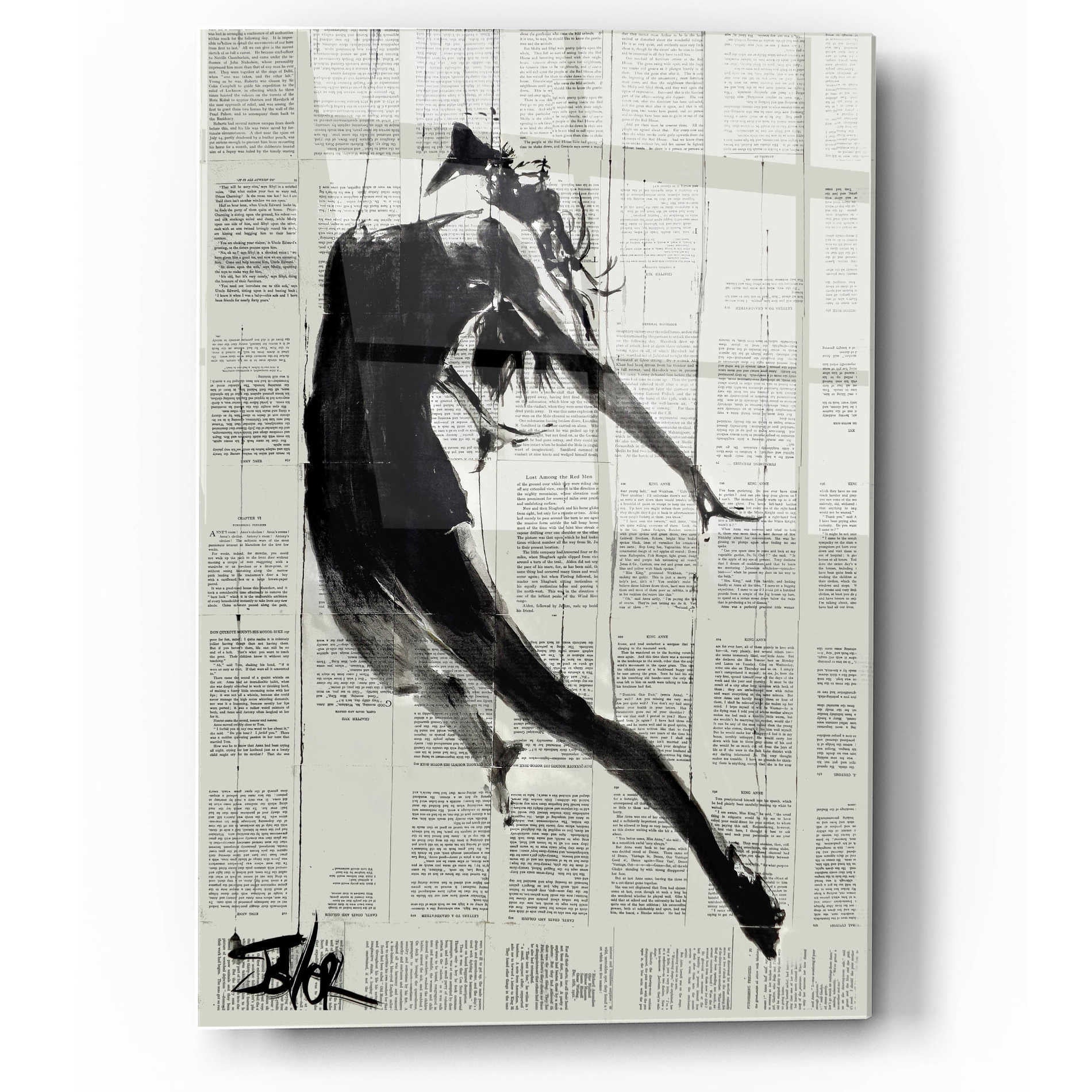 Epic Art 'If I Fall' by Loui Jover Acrylic Glass Wall Art,12x16