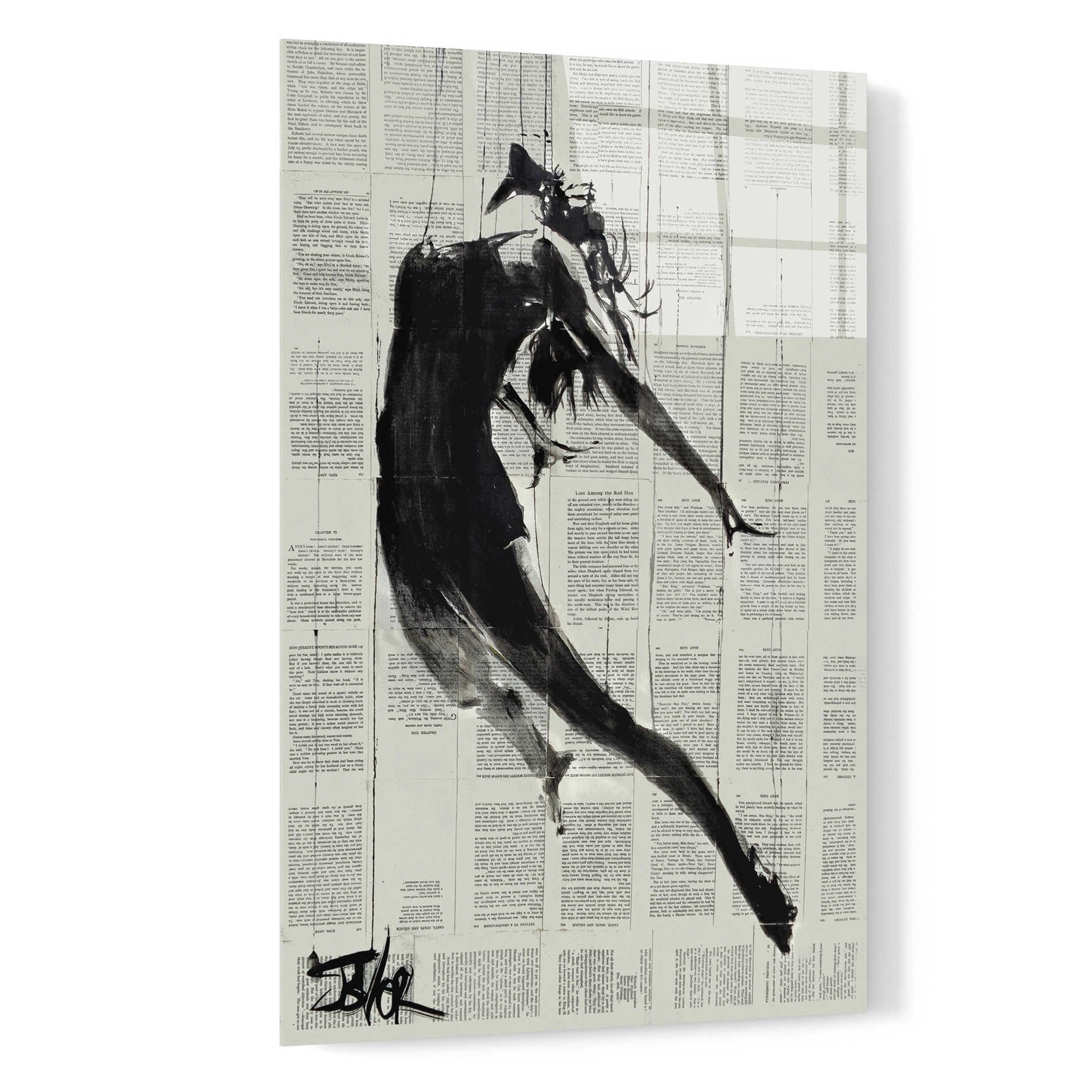 Epic Art 'If I Fall' by Loui Jover Acrylic Glass Wall Art,16x24