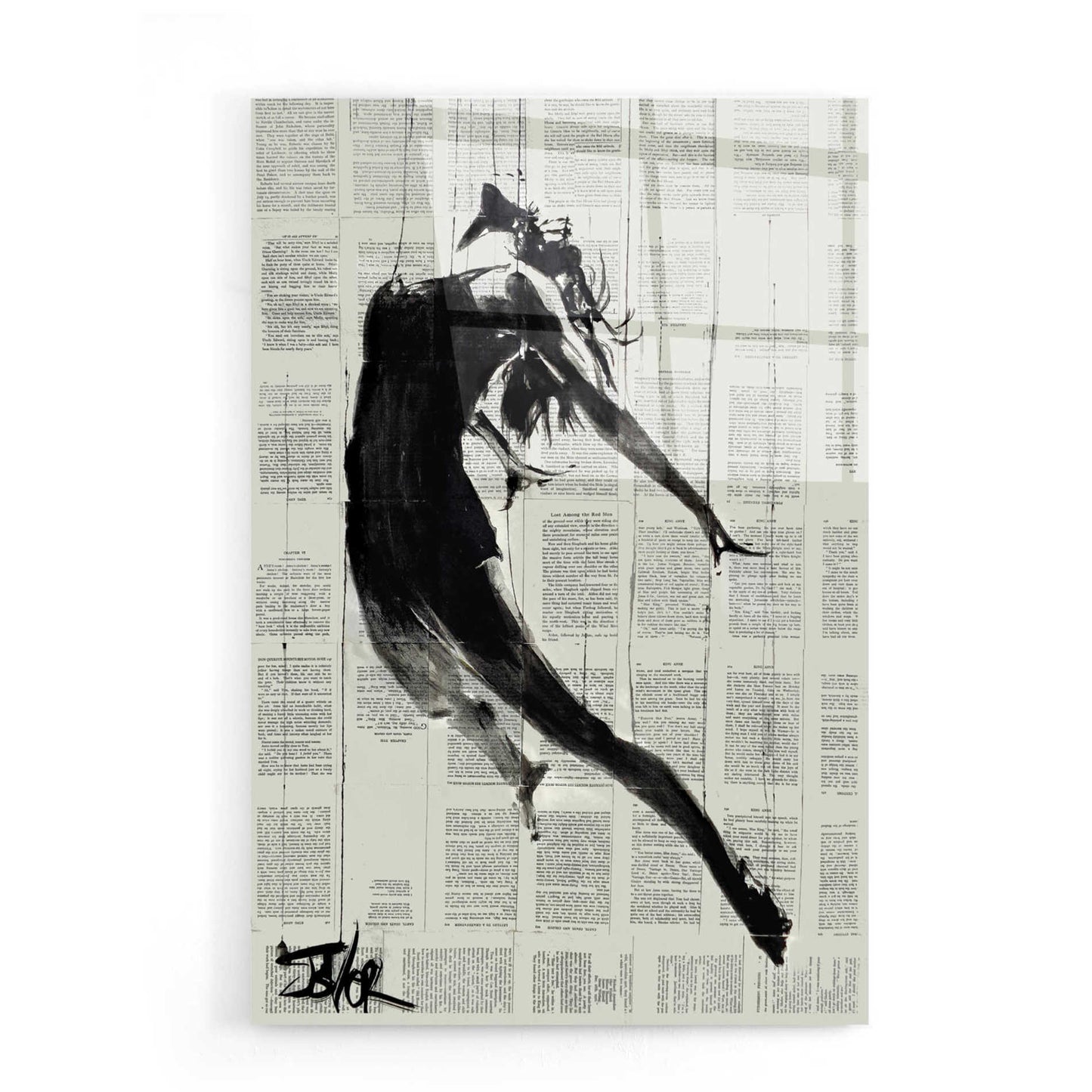 Epic Art 'If I Fall' by Loui Jover Acrylic Glass Wall Art,16x24