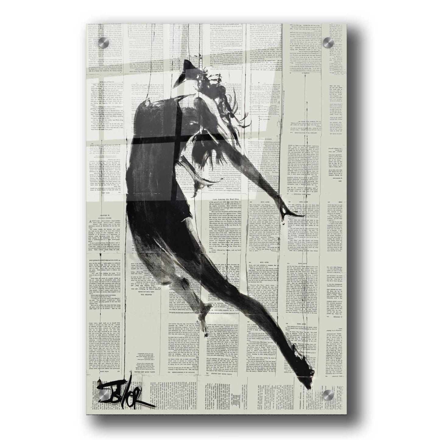 Epic Art 'If I Fall' by Loui Jover Acrylic Glass Wall Art,24x36