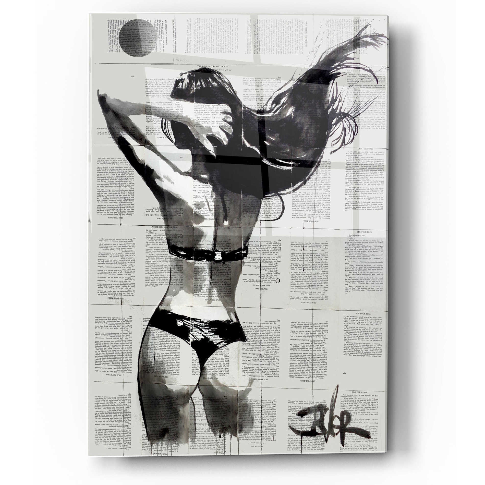 Epic Art 'In The Summertime' by Loui Jover Acrylic Glass Wall Art,12x16