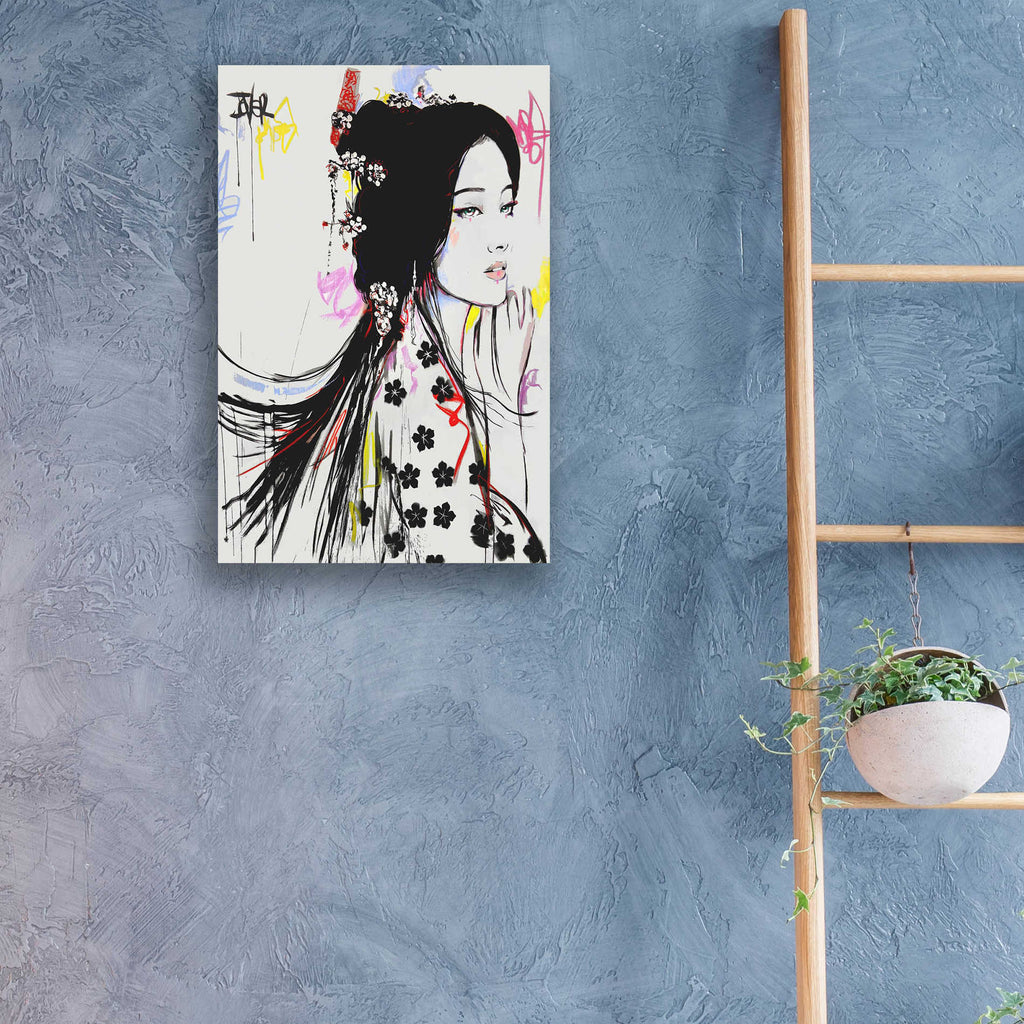 Epic Art 'Jing' by Loui Jover Acrylic Glass Wall Art,16x24