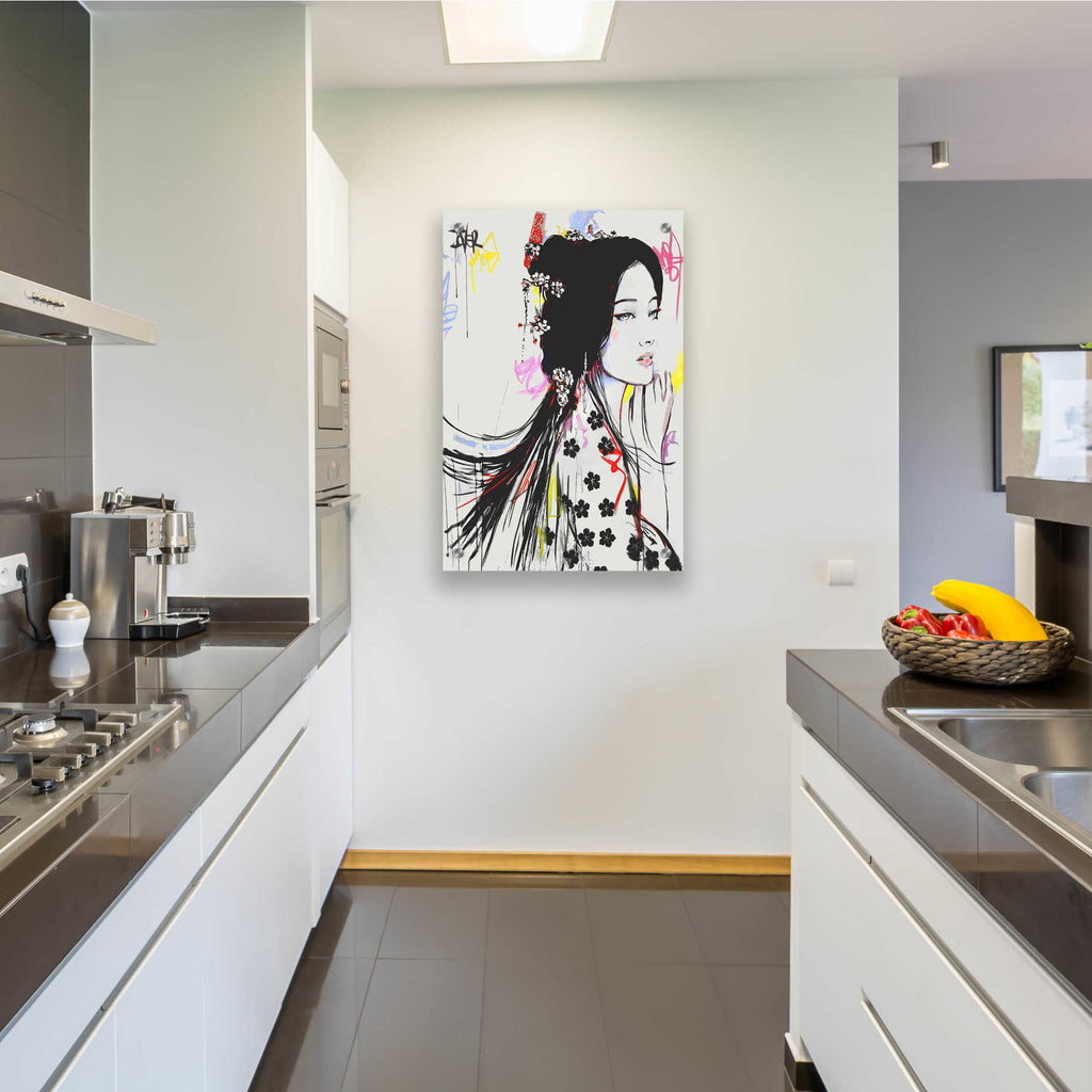 Epic Art 'Jing' by Loui Jover Acrylic Glass Wall Art,24x36