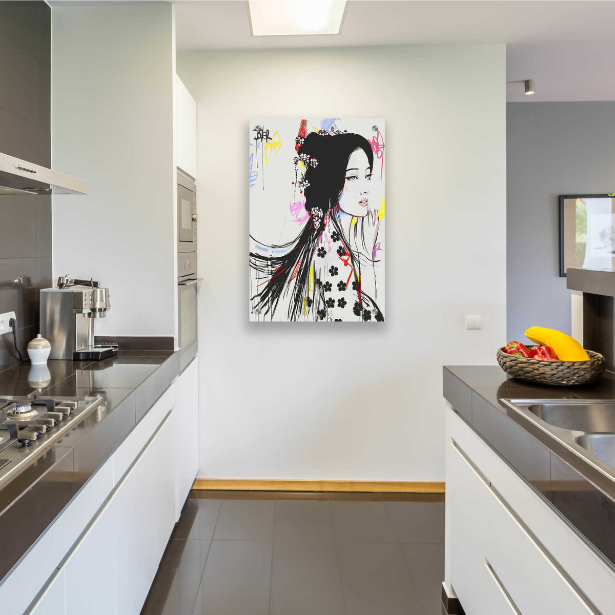 Epic Art 'Jing' by Loui Jover Acrylic Glass Wall Art,24x36