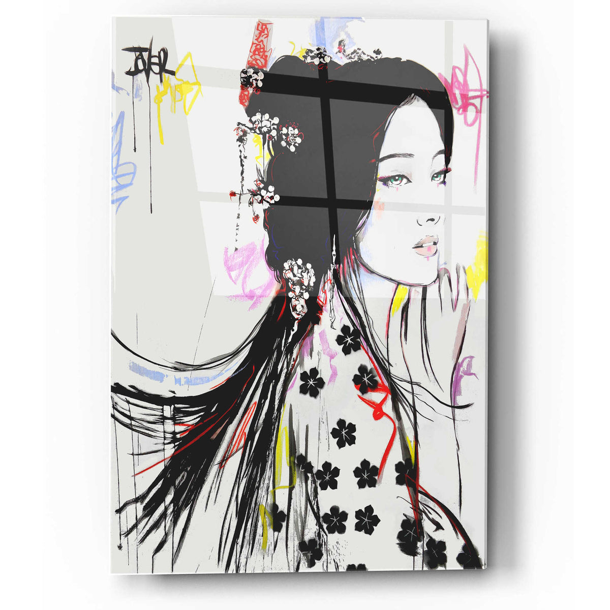 Epic Art 'Jing' by Loui Jover Acrylic Glass Wall Art