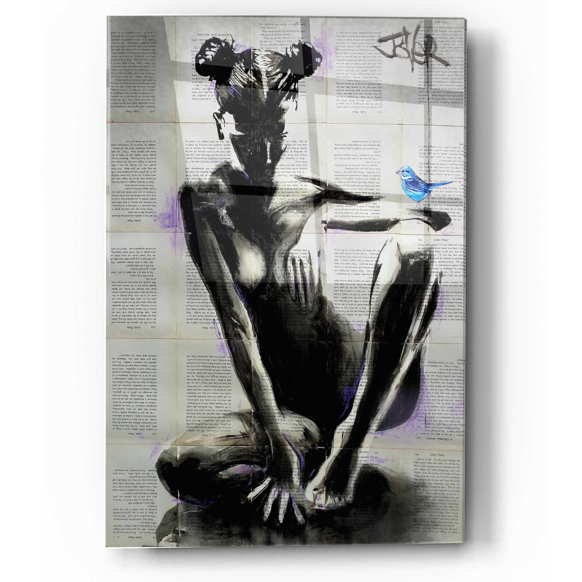 Epic Art 'Mischief And Hope' by Loui Jover Acrylic Glass Wall Art,12x16