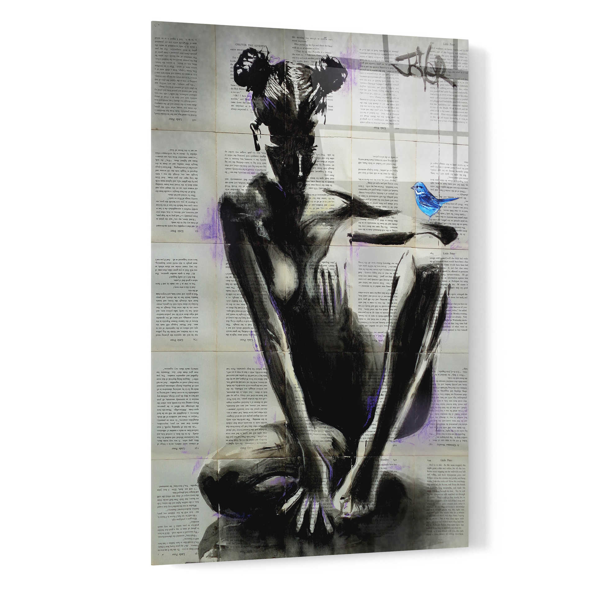 Epic Art 'Mischief And Hope' by Loui Jover Acrylic Glass Wall Art,16x24