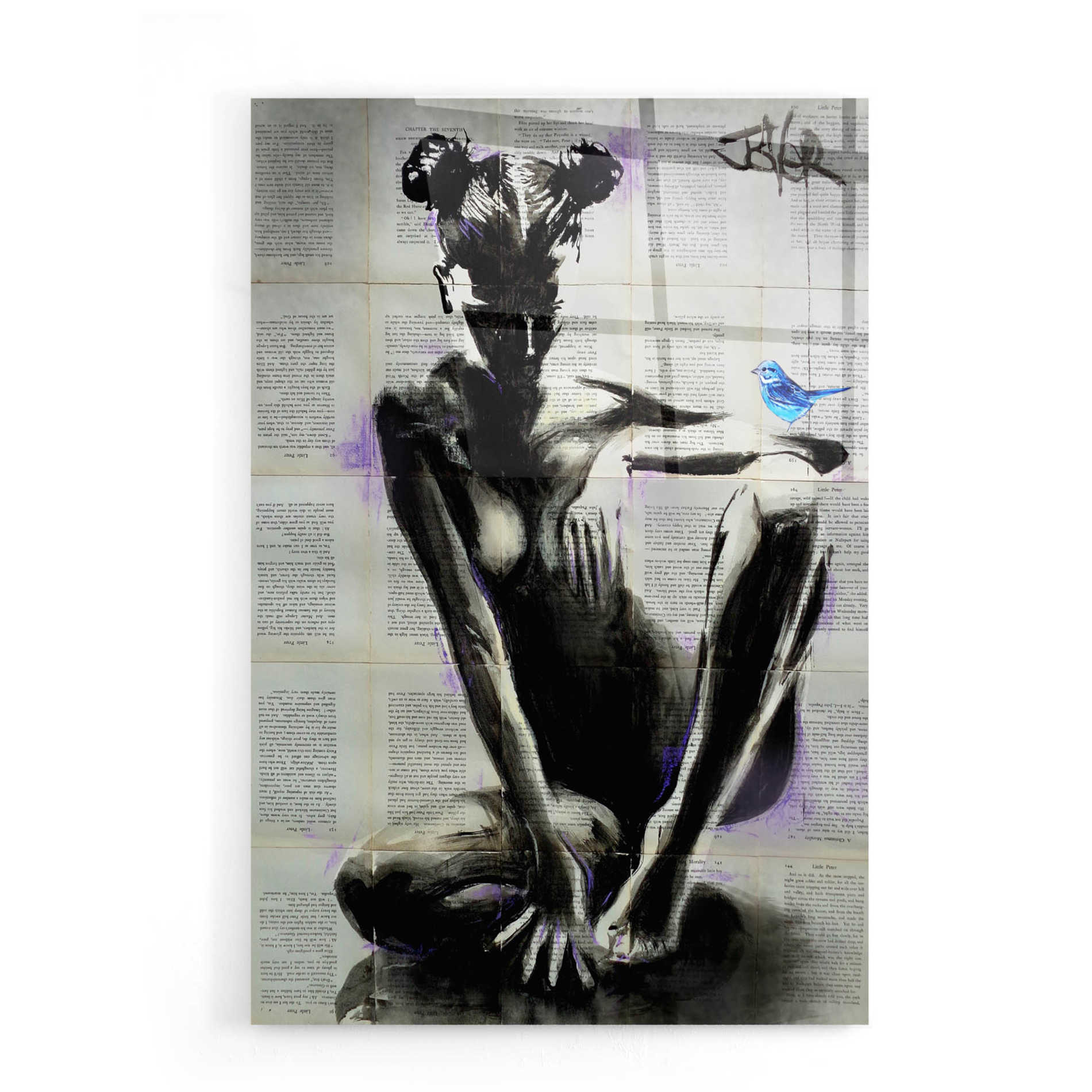Epic Art 'Mischief And Hope' by Loui Jover Acrylic Glass Wall Art,16x24