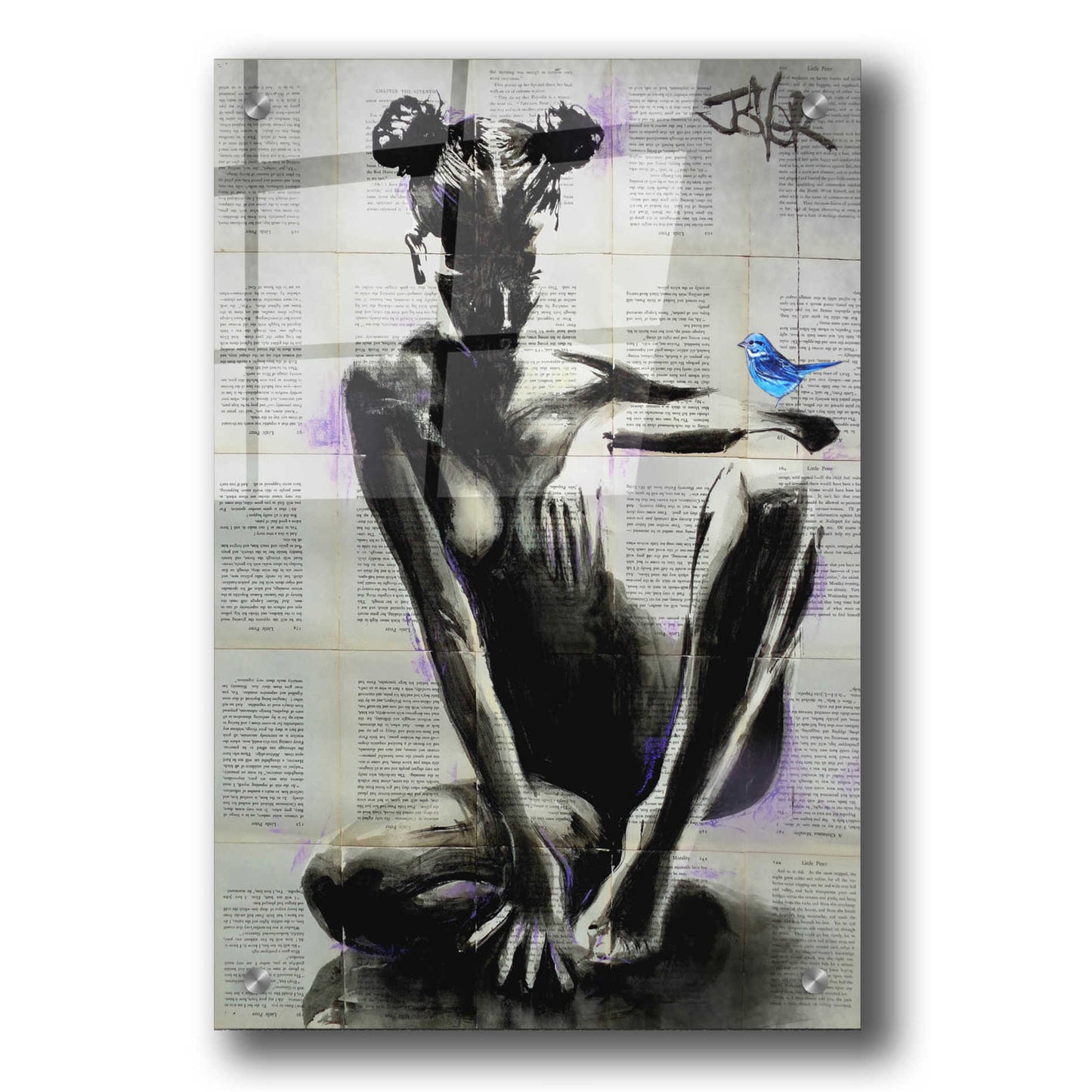 Epic Art 'Mischief And Hope' by Loui Jover Acrylic Glass Wall Art,24x36