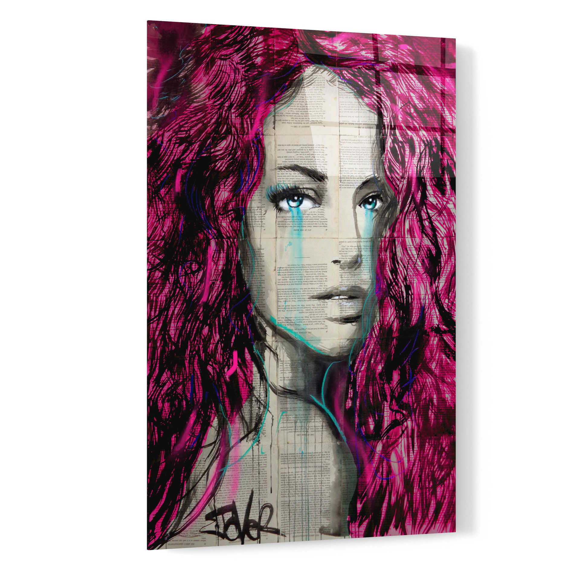 Epic Art 'Satin' by Loui Jover Acrylic Glass Wall Art,16x24