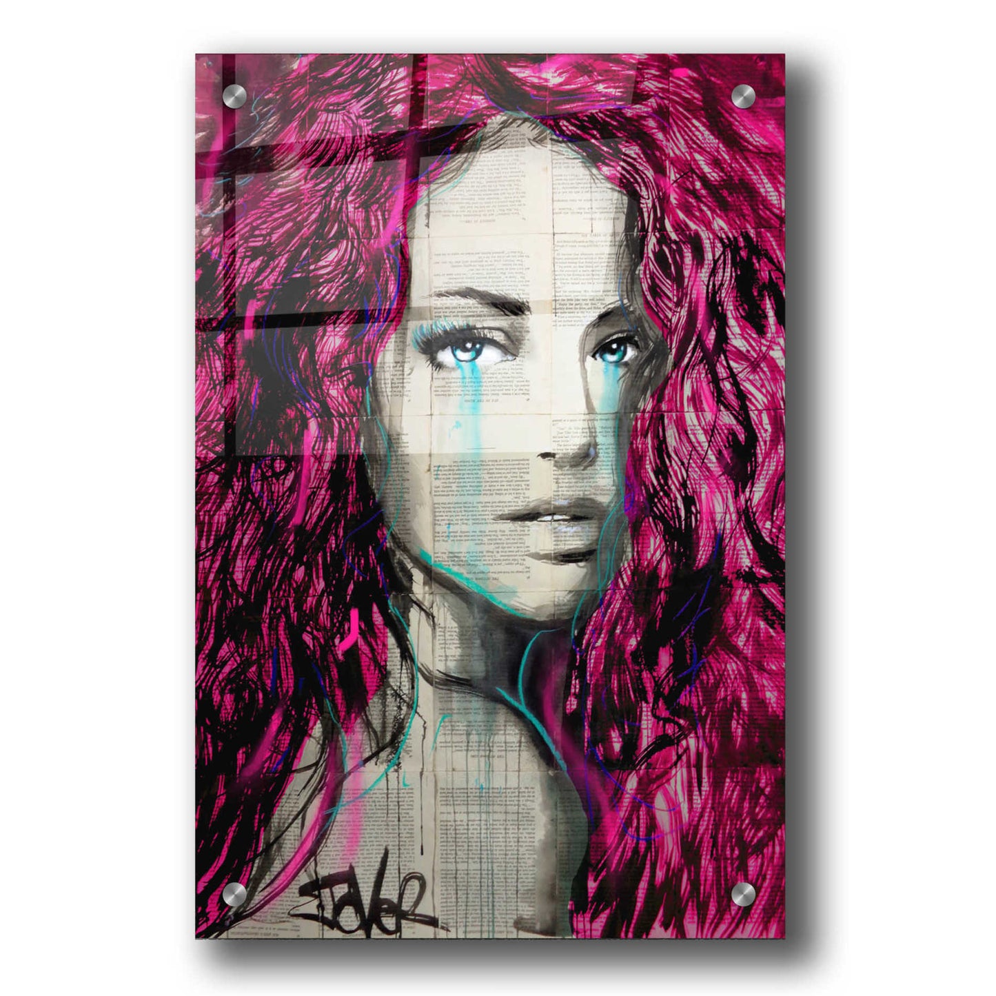 Epic Art 'Satin' by Loui Jover Acrylic Glass Wall Art,24x36