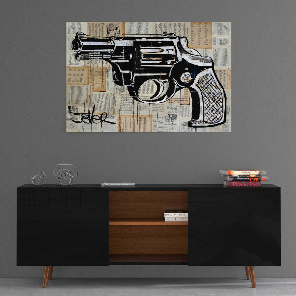 Epic Art 'Saturday Night' by Loui Jover Acrylic Glass Wall Art,36x24