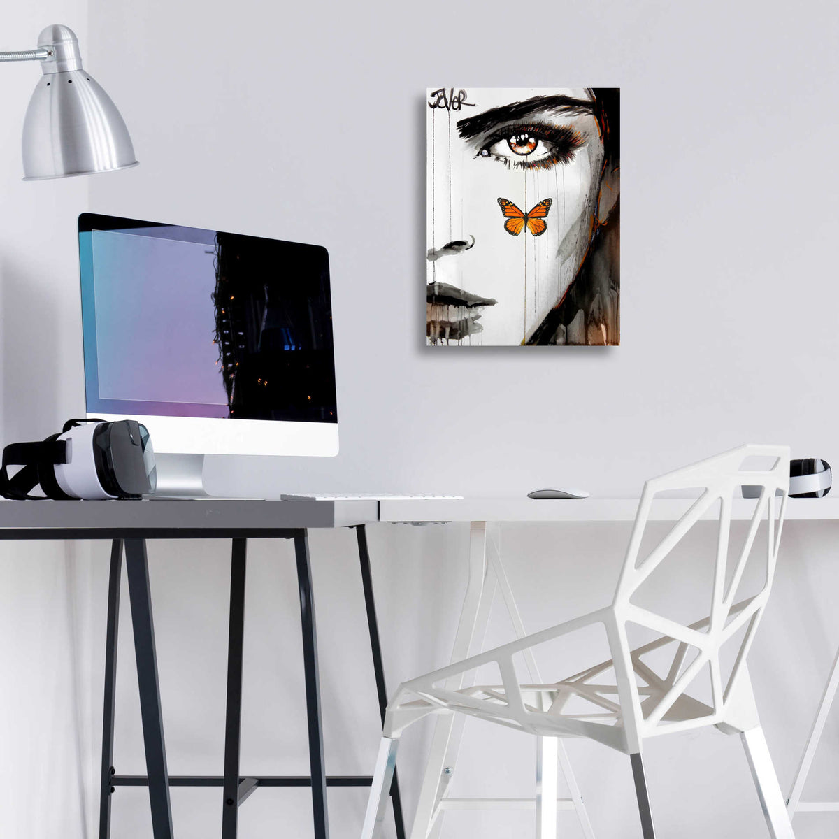 Epic Art 'Tangerine Dream' by Loui Jover Acrylic Glass Wall Art,12x16