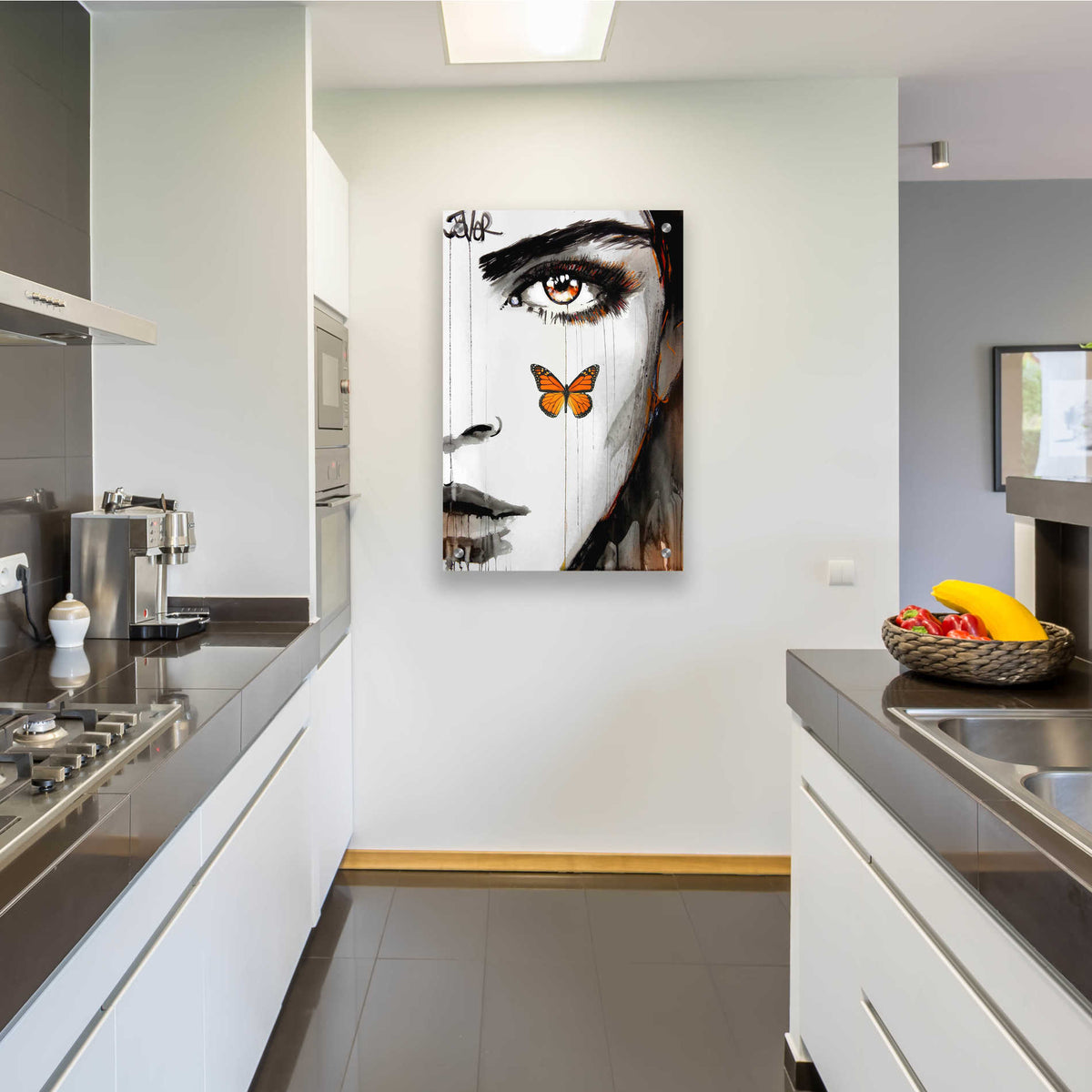 Epic Art 'Tangerine Dream' by Loui Jover Acrylic Glass Wall Art,24x36