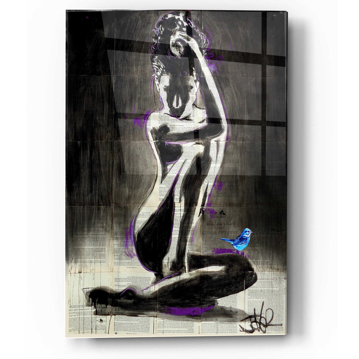 Epic Art 'Verity And Hope' by Loui Jover Acrylic Glass Wall Art,12x16