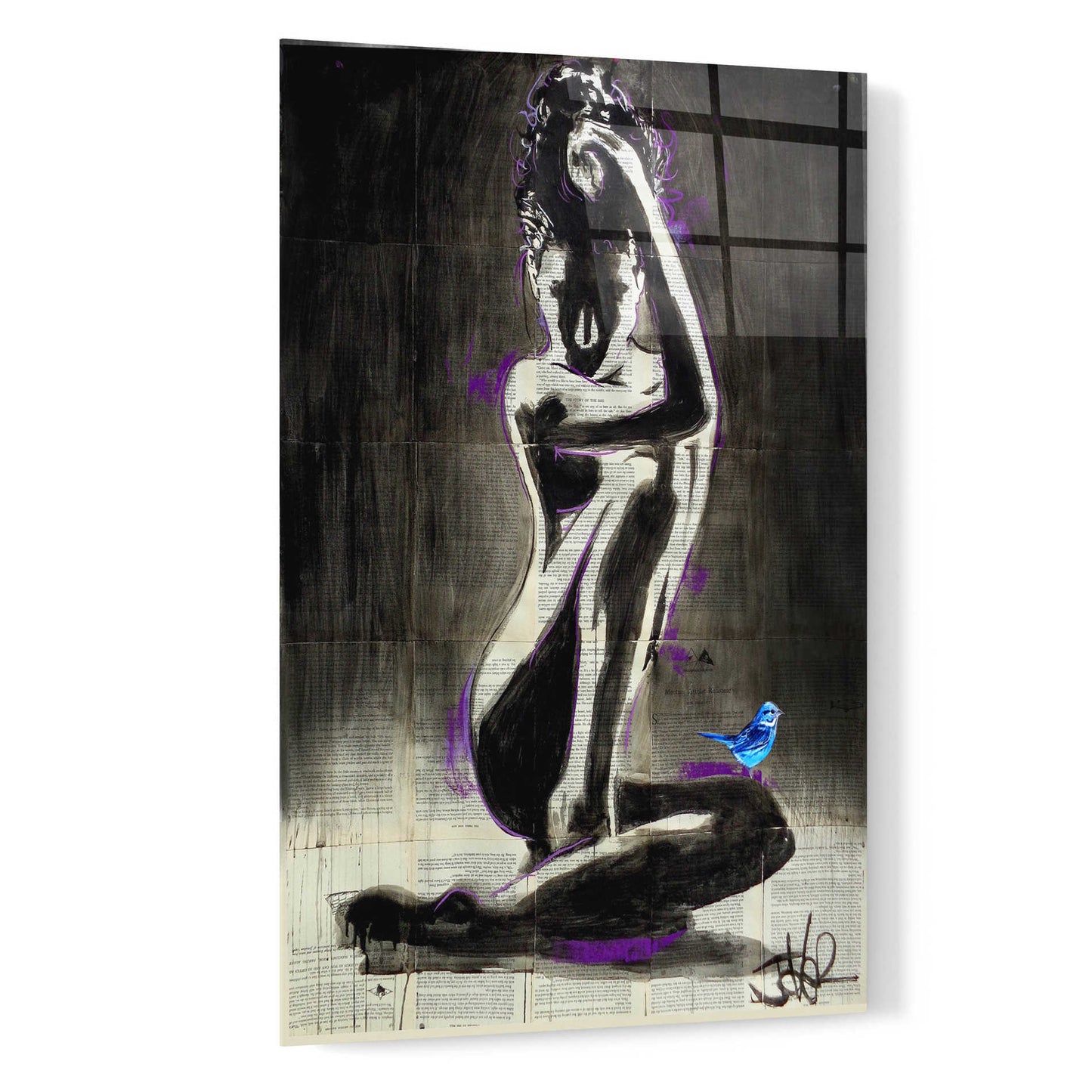 Epic Art 'Verity And Hope' by Loui Jover Acrylic Glass Wall Art,16x24