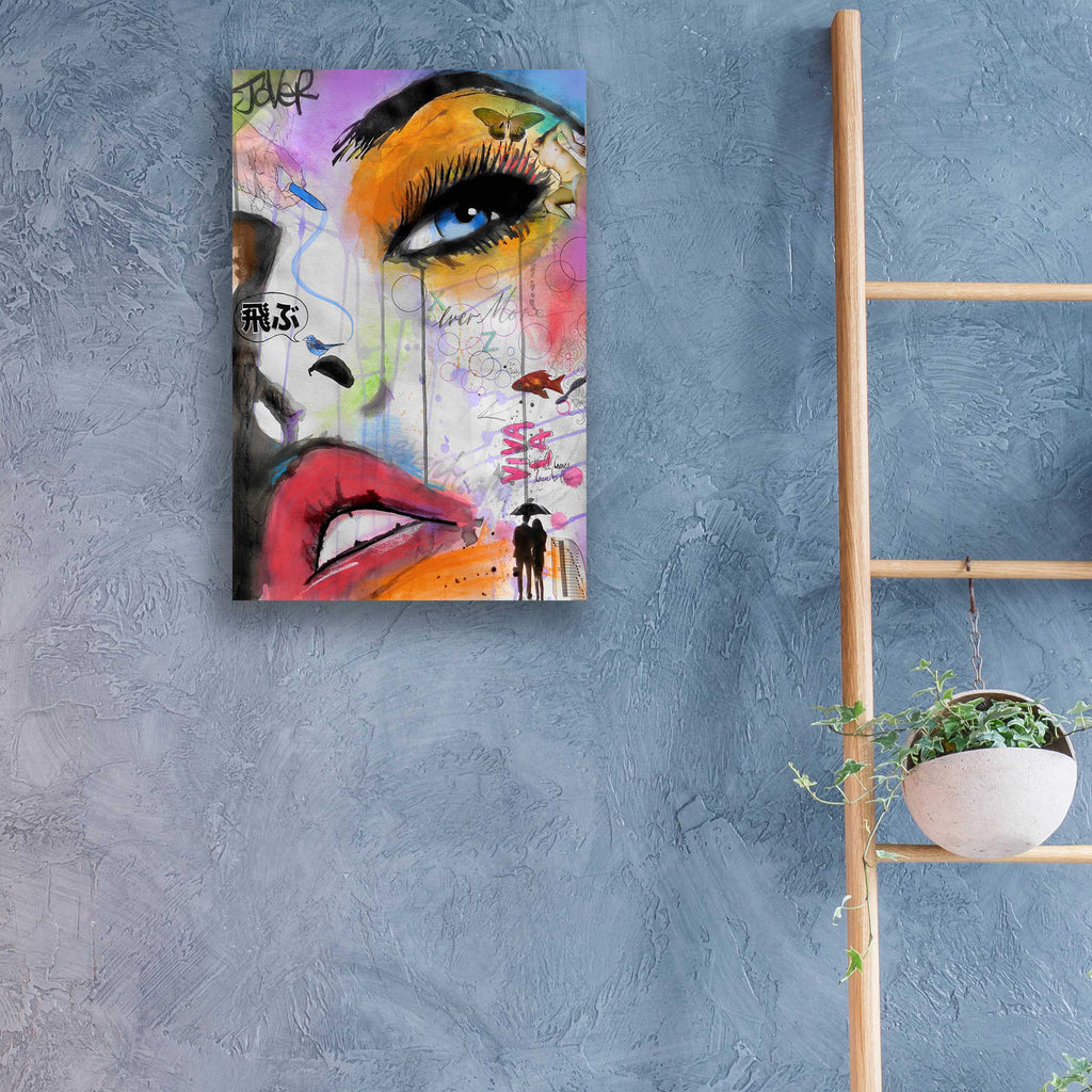 Epic Art 'Viva La' by Loui Jover Acrylic Glass Wall Art,16x24