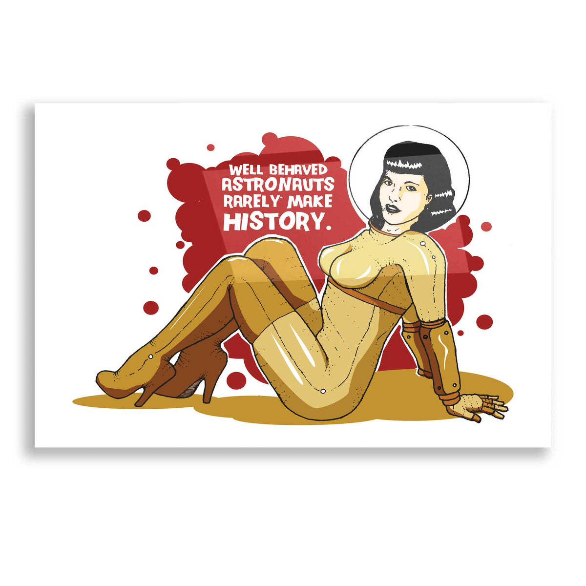 Epic Art 'Bettie Astronaut' by Craig Snodgrass, Acrylic Glass Wall Art
