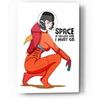 Epic Art 'Bettie Astronaut 2' by Craig Snodgrass, Acrylic Glass Wall Art