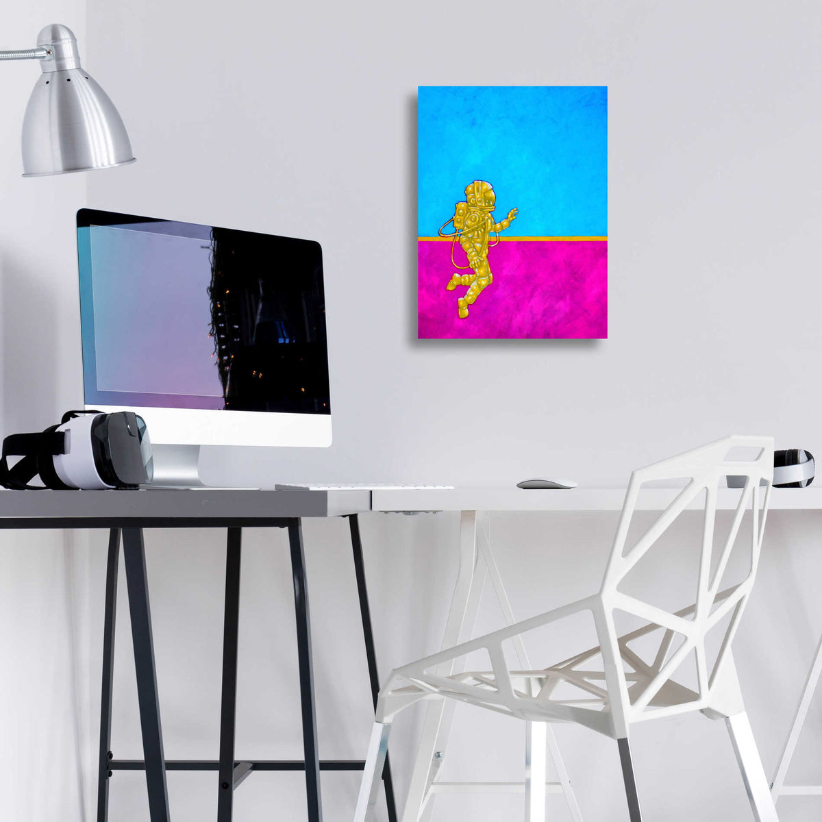 Epic Art 'Hallo Spaceboy II' by Craig Snodgrass, Acrylic Glass Wall Art,12x16