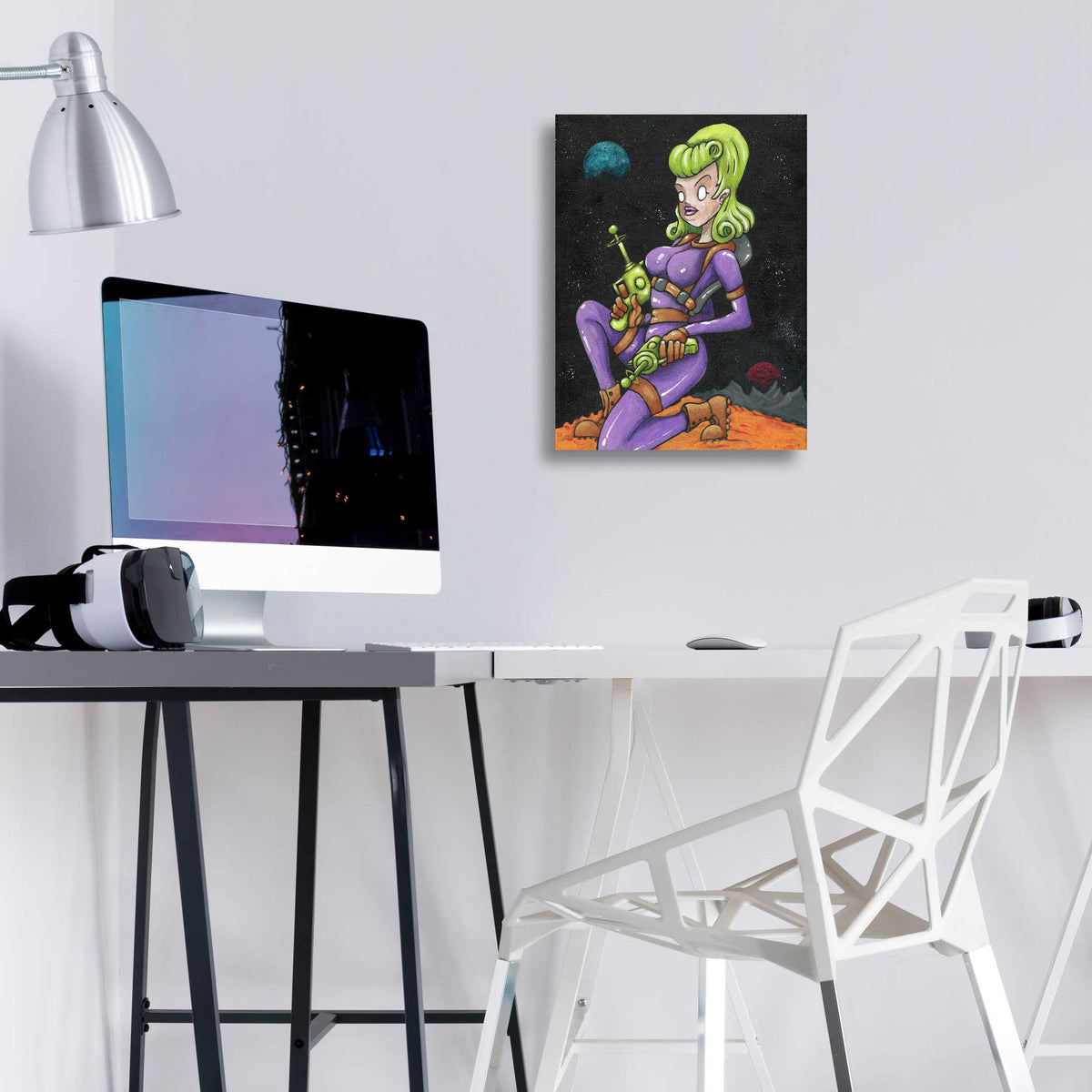 Epic Art 'Josie Jupiter' by Craig Snodgrass, Acrylic Glass Wall Art,12x16