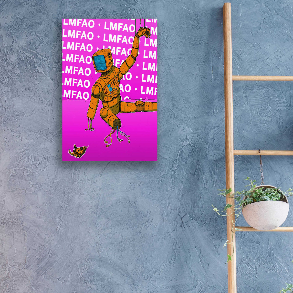 Epic Art 'Lmfao' by Craig Snodgrass, Acrylic Glass Wall Art,16x24