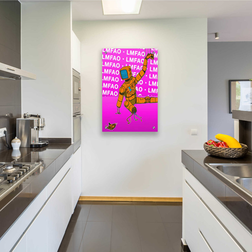 Epic Art 'Lmfao' by Craig Snodgrass, Acrylic Glass Wall Art,24x36