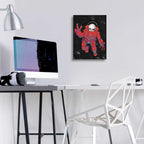 Epic Art 'Astro Skull' by Craig Snodgrass, Acrylic Glass Wall Art,12x16