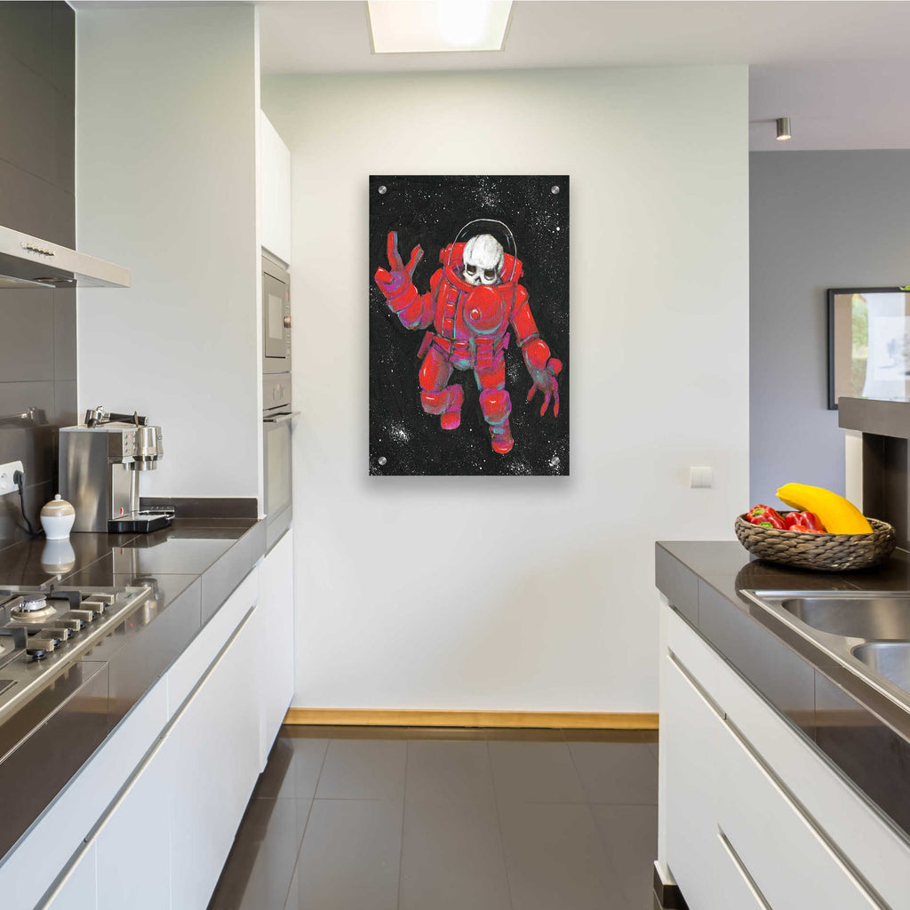 Epic Art 'Astro Skull' by Craig Snodgrass, Acrylic Glass Wall Art,24x36